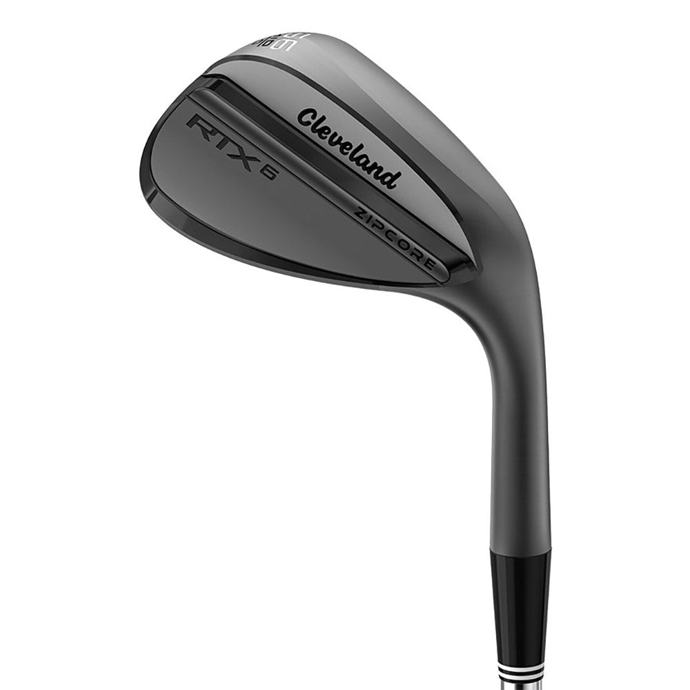 Cleveland RTX6 Zipcore Black Satin Right Hand Men's Golf Wedge - Premium Steel Wedge for Short Game Precision | Perfect for Approach Shots, Chipping & Bunker Play