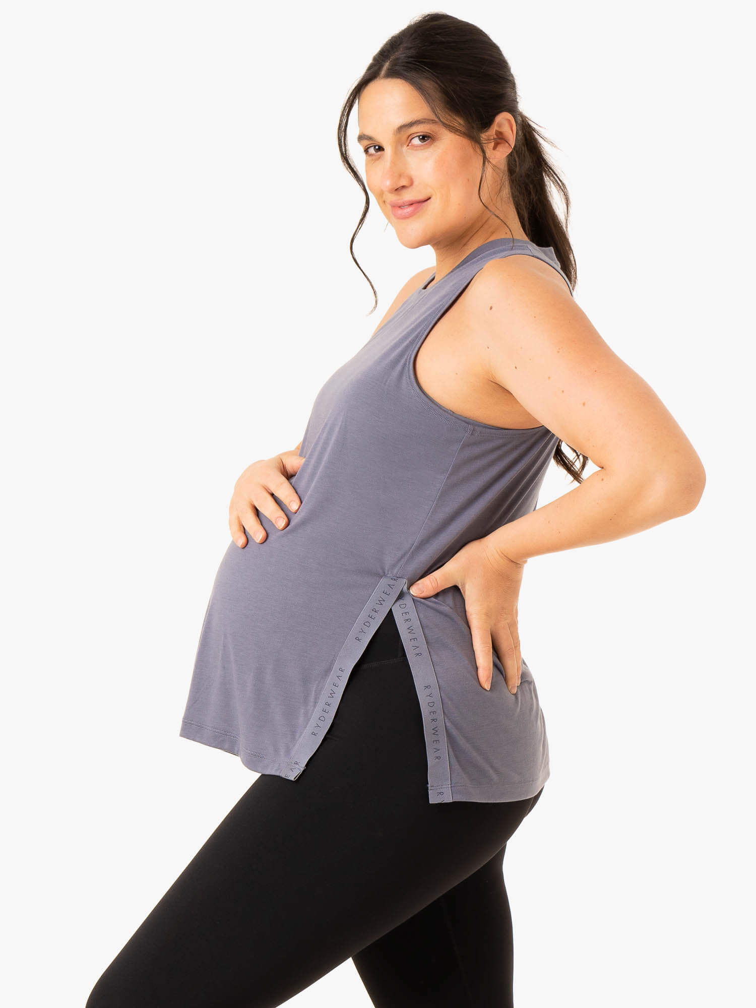 Active Bump Tank Top - Breathable Workout Shirt for Women | Steel Blue Fitness Apparel | Perfect for Gym, Running & Yoga