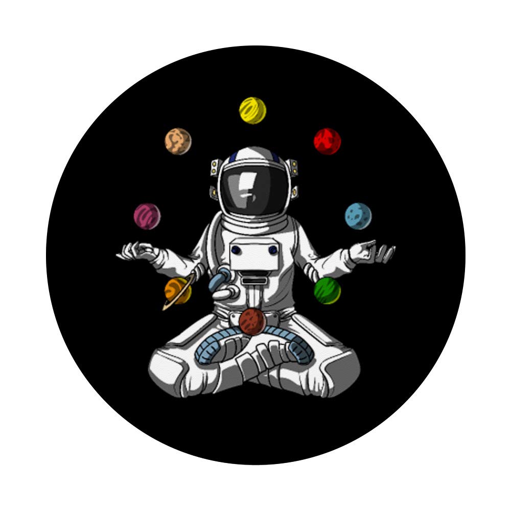 Space Astronaut Yoga Meditation Zen Planets Cosmic Galaxy Print Tapestry - Perfect for Home Decor, Bedroom Aesthetics & Meditation Spaces
