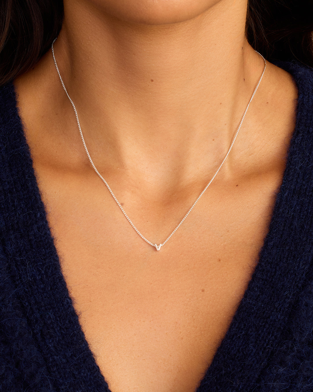 Wilder Mini Alphabet Necklace - Personalized Initial Pendant Jewelry for Women | Perfect Gift for Birthday, Anniversary & Everyday Wear