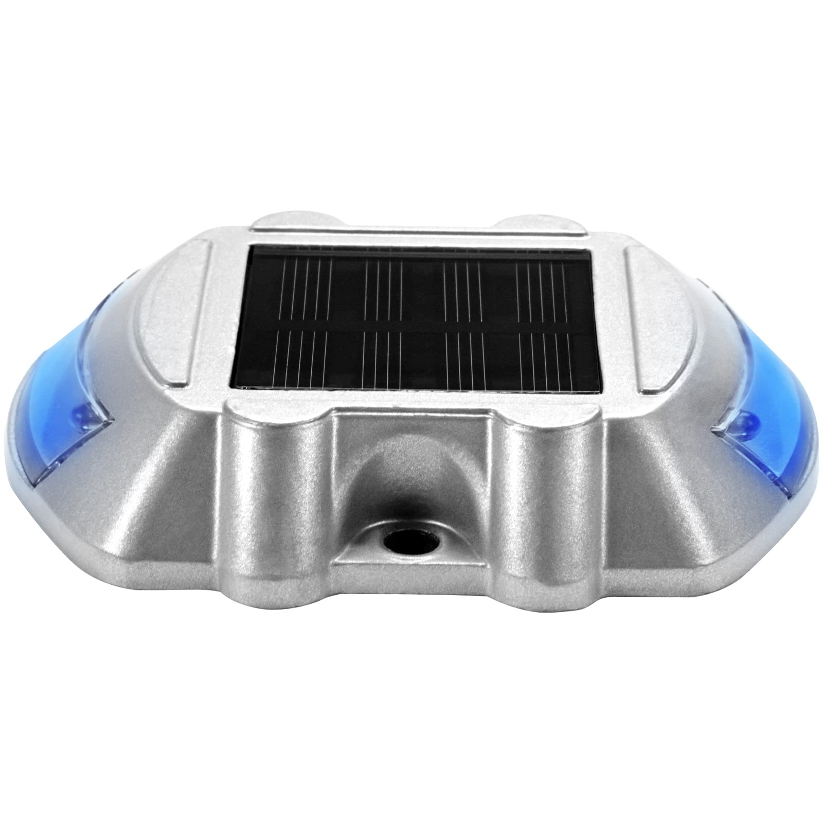 Happybuy 16-Pack Solar Driveway Lights - Bright Blue LED Outdoor Path Lights with Screw Mount, Waterproof Wireless Solar Deck Lights for Garden, Walkway, Sidewalk & Steps | Perfect for Nighttime Safety & Landscape Lighting