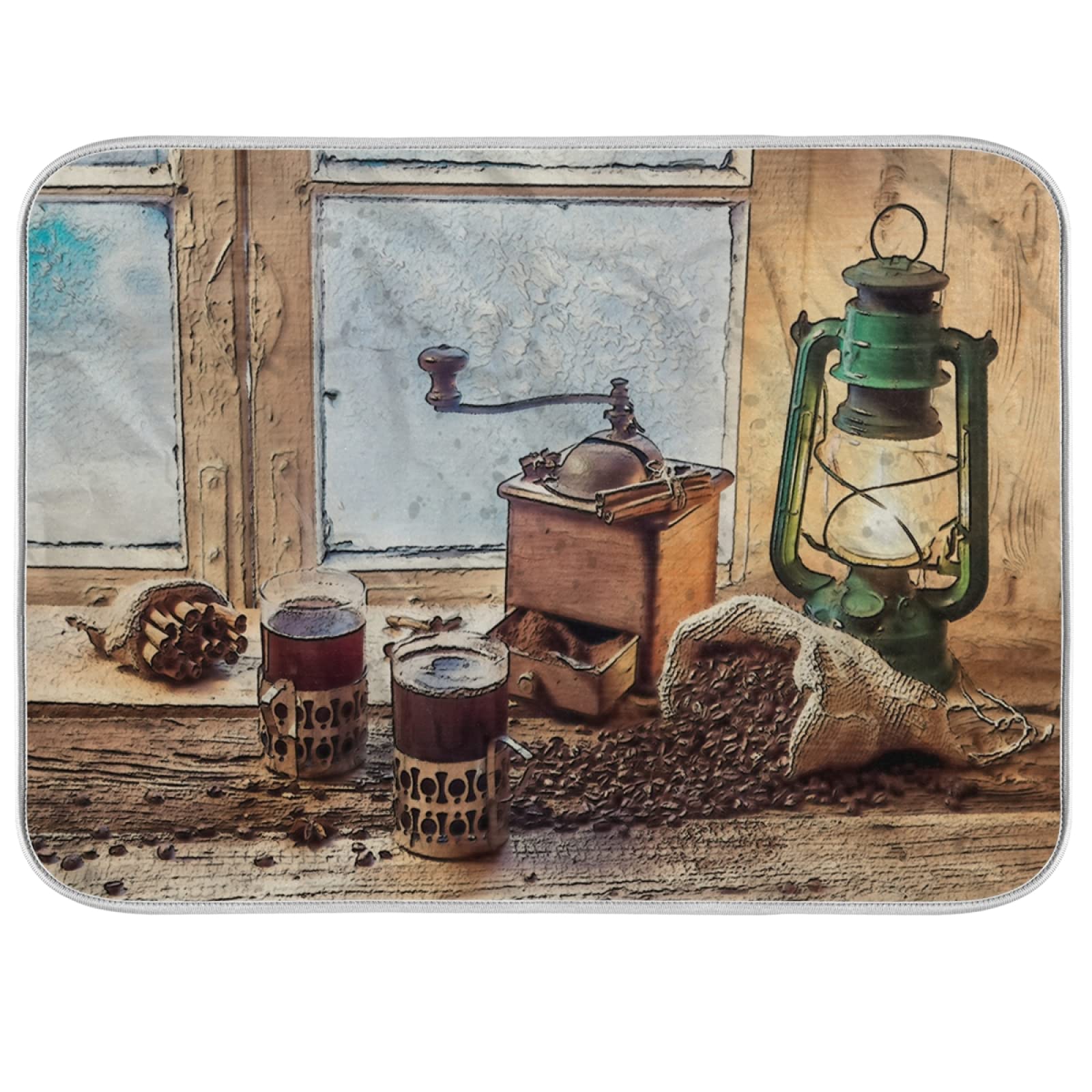 Premium Absorbent Coffee Bar Mat - 16