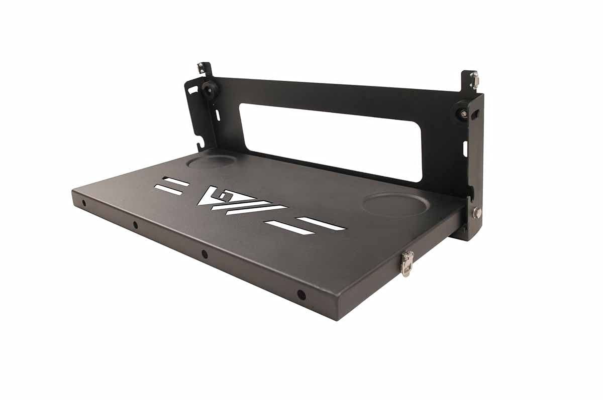 Paramount Automotive Tailgate Table - Heavy Duty Black Folding Truck Bed Table for Camping, Picnics & Outdoor Adventures | Fits Most Pickup Trucks & SUVs