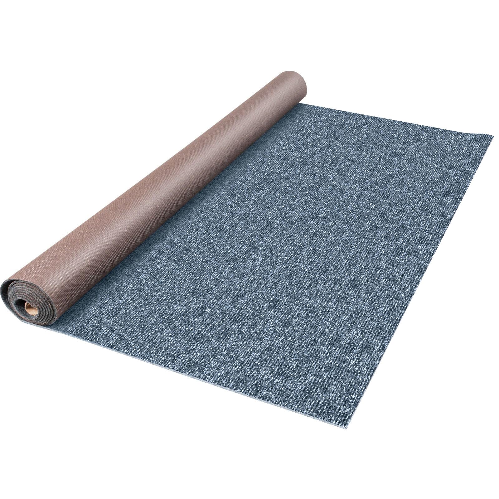 HappyBuy 6x18 ft Gray Marine Boat Carpet - Waterproof, Anti-Slip TPR Backing for Indoor & Outdoor Use - Perfect for Boats, Patios, Decks, and RV Floors - Easy to Clean & Durable Outdoor Carpet Roll
