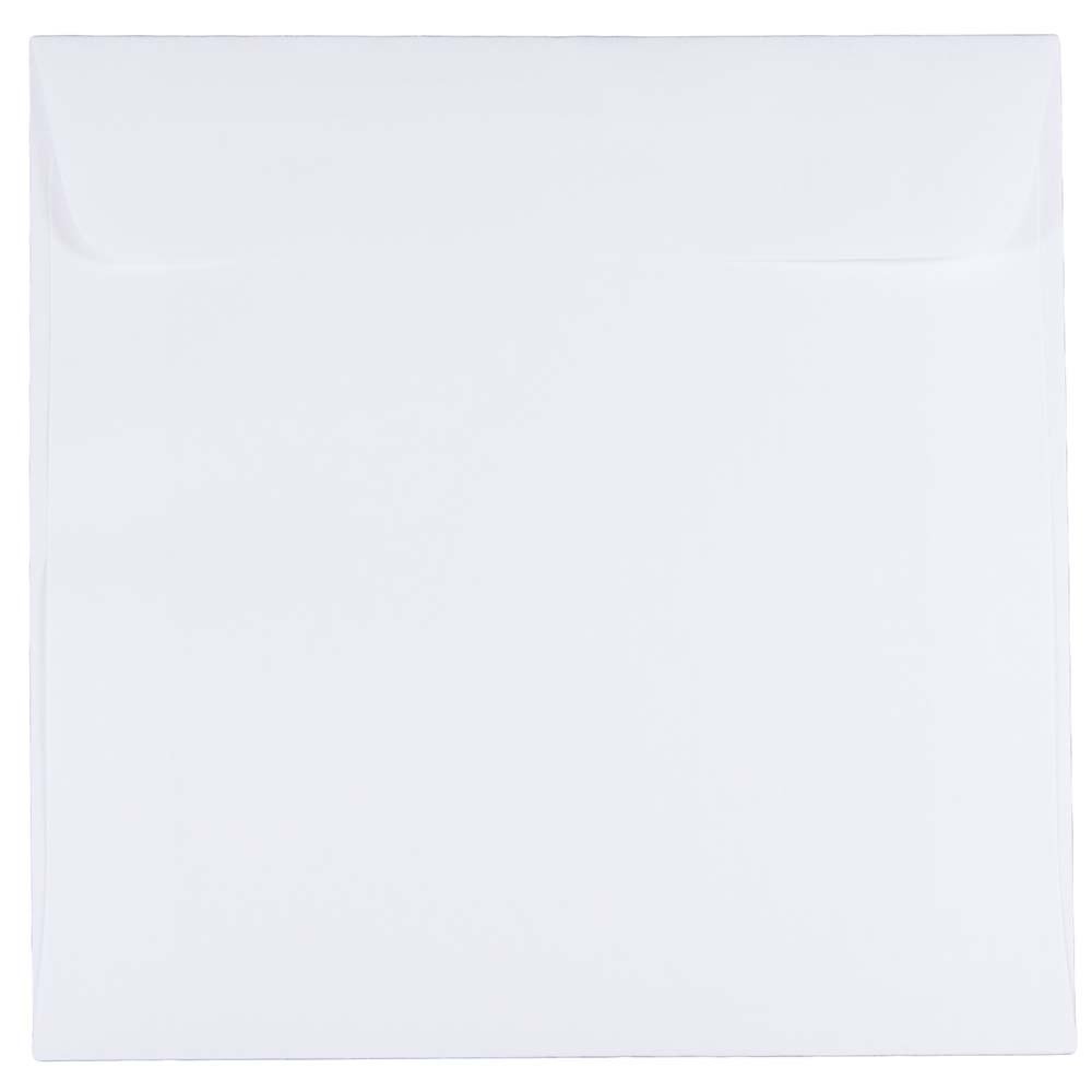 JAM PAPER 6.5 x 6.5 Inch Square White Invitation Envelopes - Bulk Pack of 250 - Perfect for Wedding Invitations, Greeting Cards, Party Favors and Business Correspondence