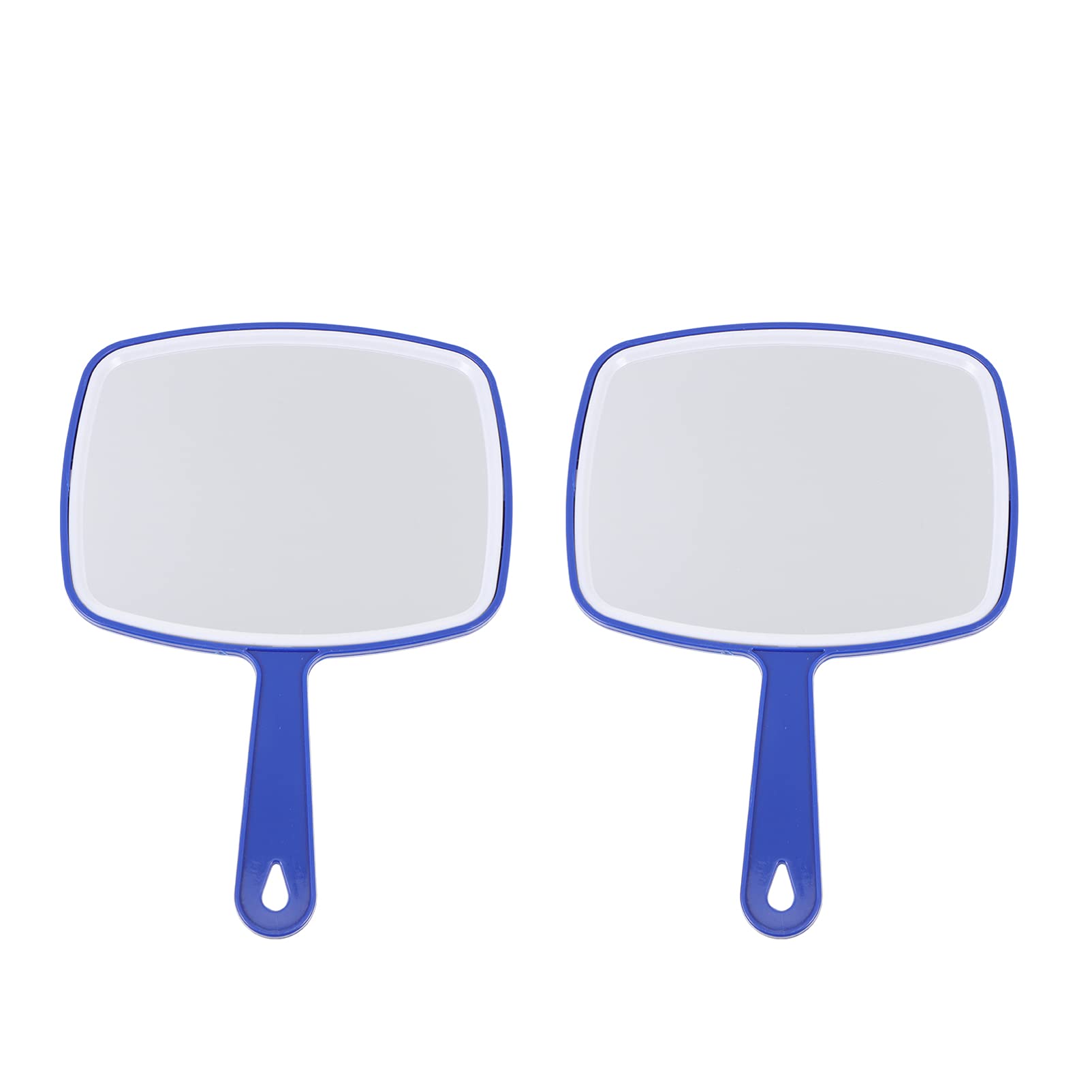 FOMIYES 2-Pack Handheld Mirror with Handle - Square Cosmetic Mirror for Makeup, Hair Styling & Travel - Portable Vanity Mirror for Home, Salon & Desk Use - Perfect for Beauty Routines & Professional Styling