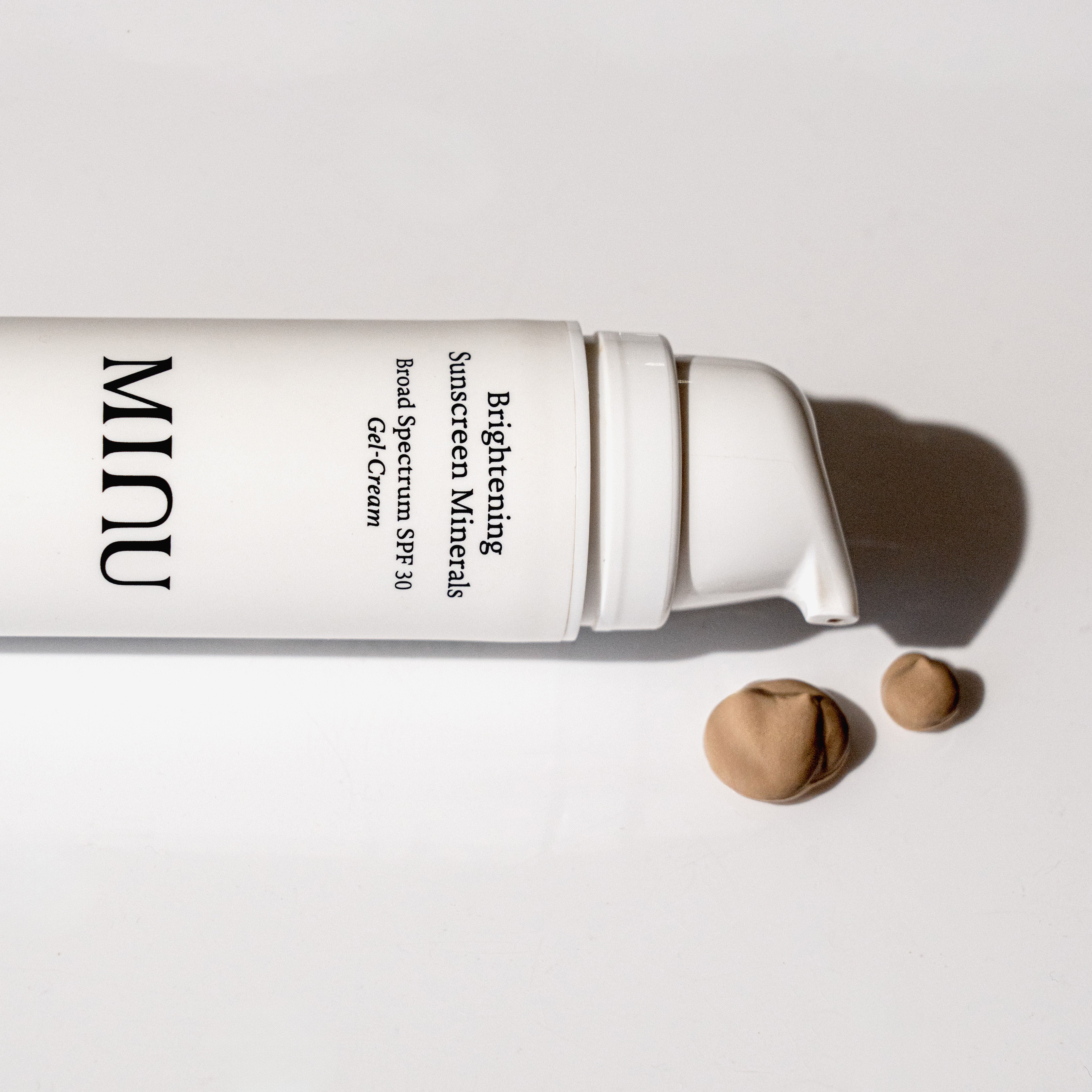 Natural Brightening Sunscreen Gel Cream - Broad Spectrum SPF 30 with Mineral Protection | Daily Face Moisturizer for Sensitive Skin & Outdoor Activities