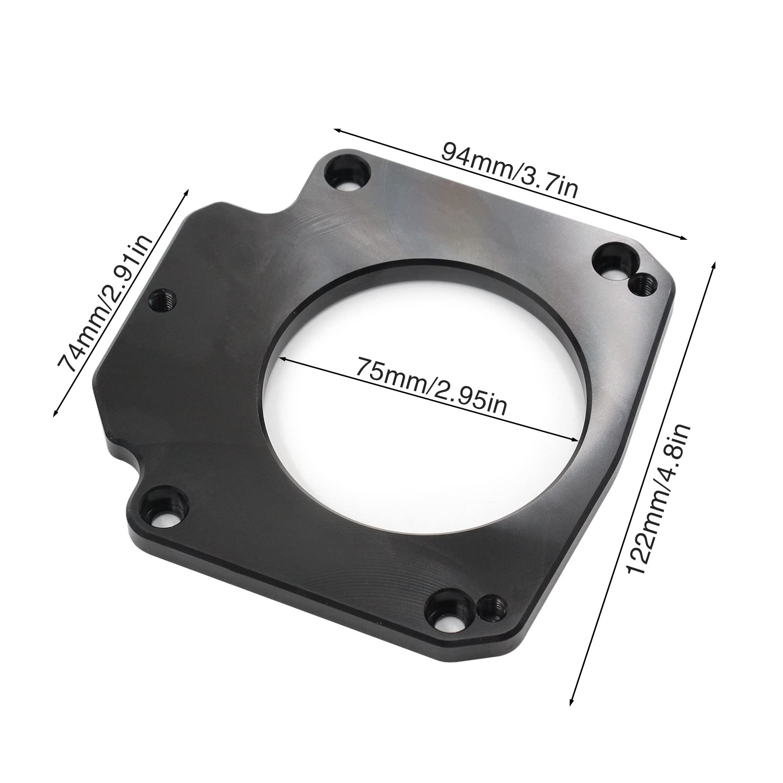 LS Throttle Body Adapter - 3 Bolt to 4 Bolt Conversion Kit for LS Engines - Compatible with LS1 LS2 LS6 - Upgrade Your Intake System for Better Performance