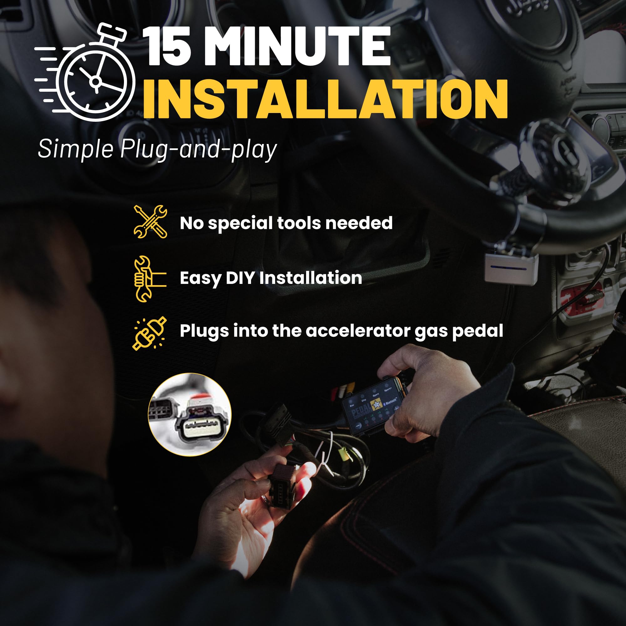 Pedal Commander Throttle Response Controller for Chevrolet Silverado 2007-2018 - Compatible with 1500, 2500HD, 3500HD, WT, LS, LT, LTZ Models | Chevy Silverado Performance Accessories | Improve Acceleration & Driving Experience