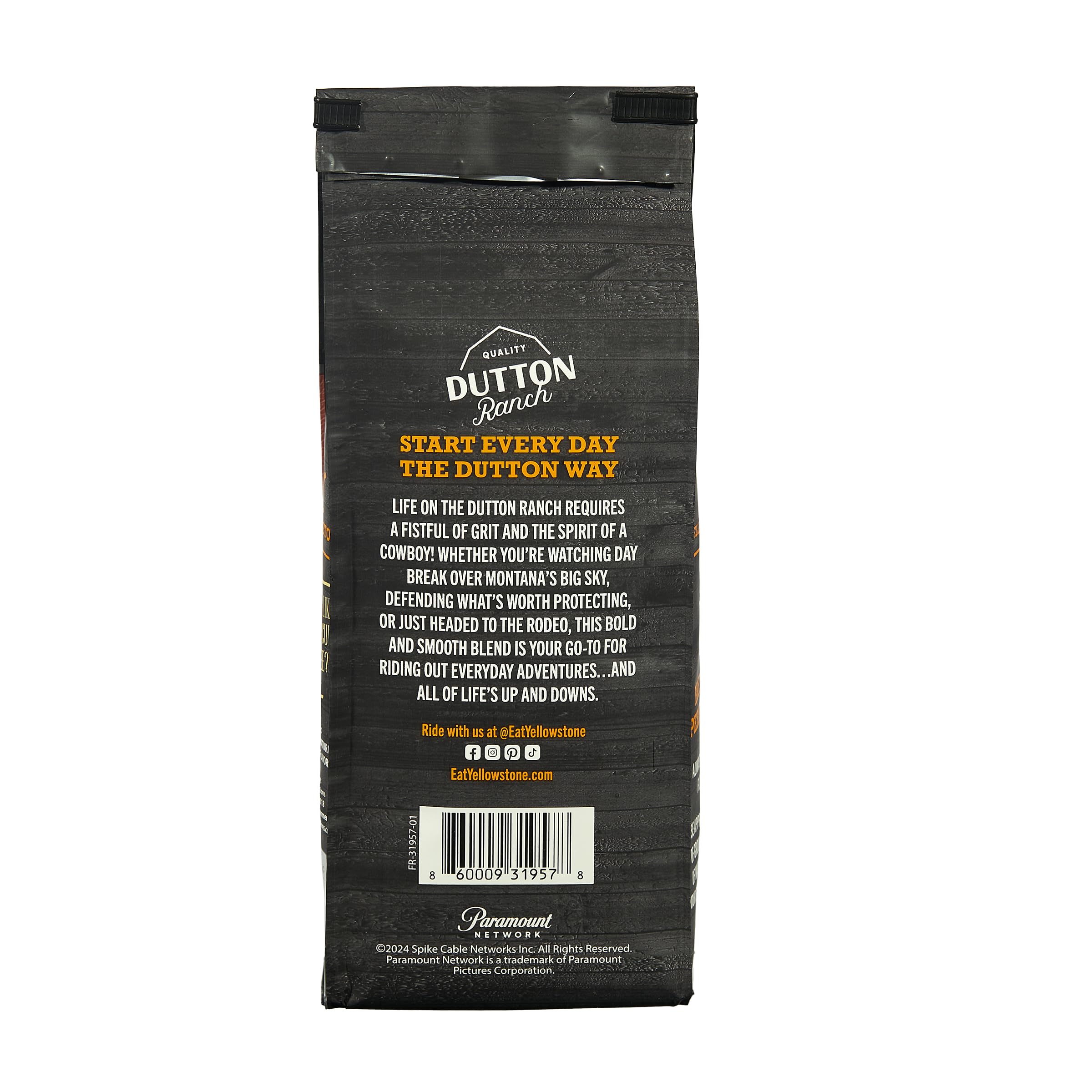Yellowstone Maple Bourbon Medium Roast 100% Arabica Ground Coffee - 12 oz Bag | Premium Flavored Coffee for Home Brewing, Office & Camping | Rich Aroma & Smooth Taste