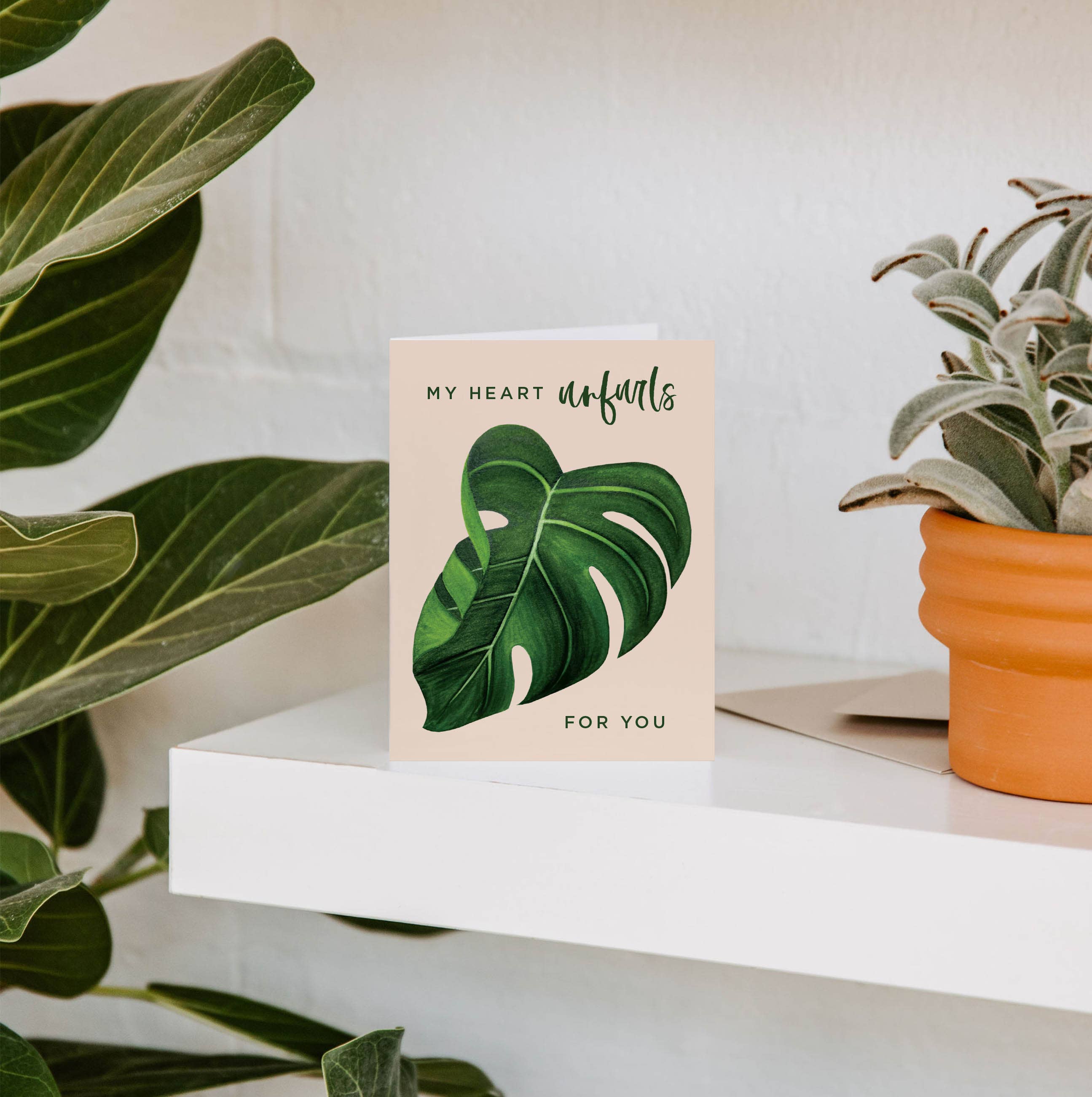 Unfurls For You Greeting Card | Valentine's Day, Love & Friendship Card | Perfect for Anniversaries, Birthdays & Special Occasions