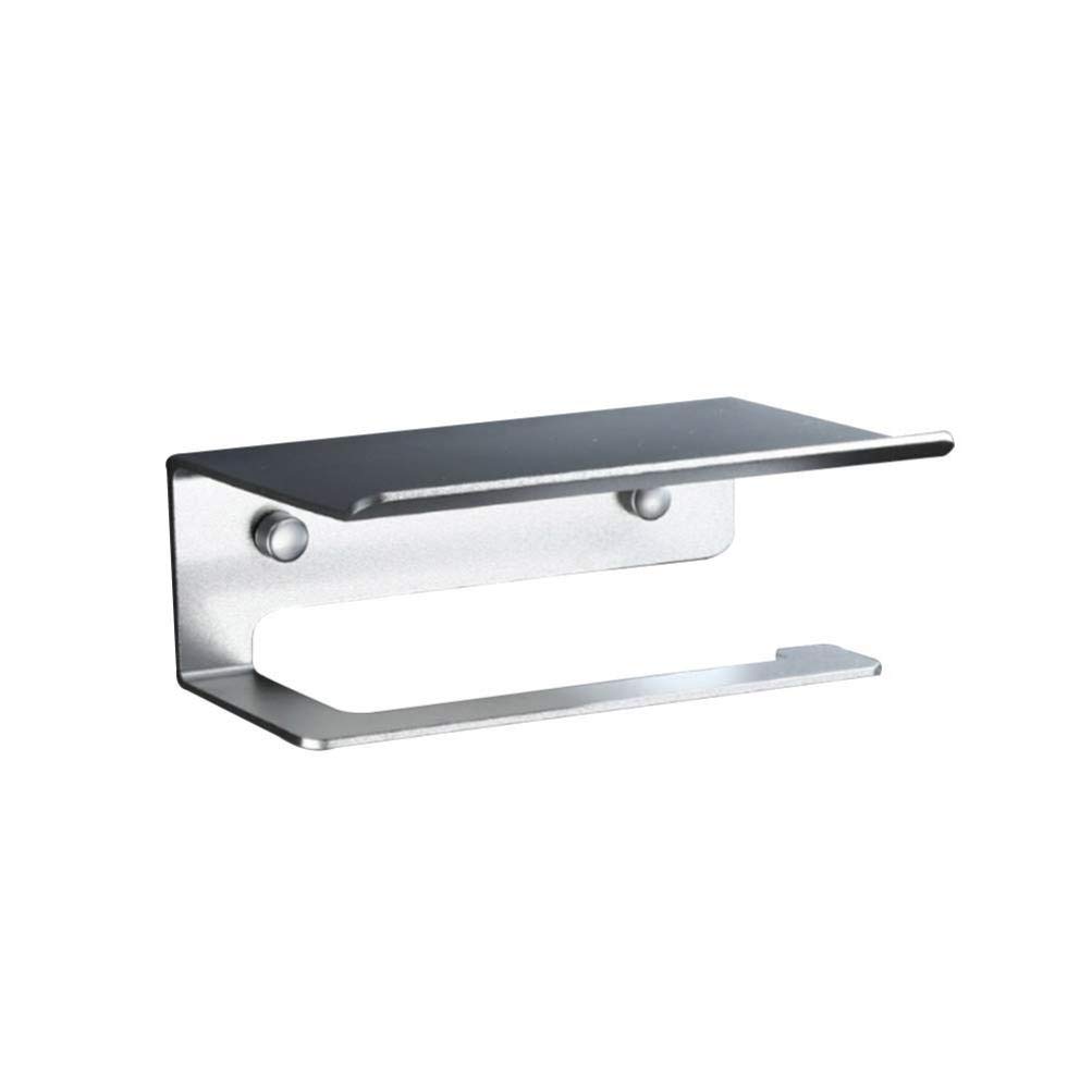 Aluminum Wall Mount Phone Holder & Shelf Bracket for Bathroom Kitchen