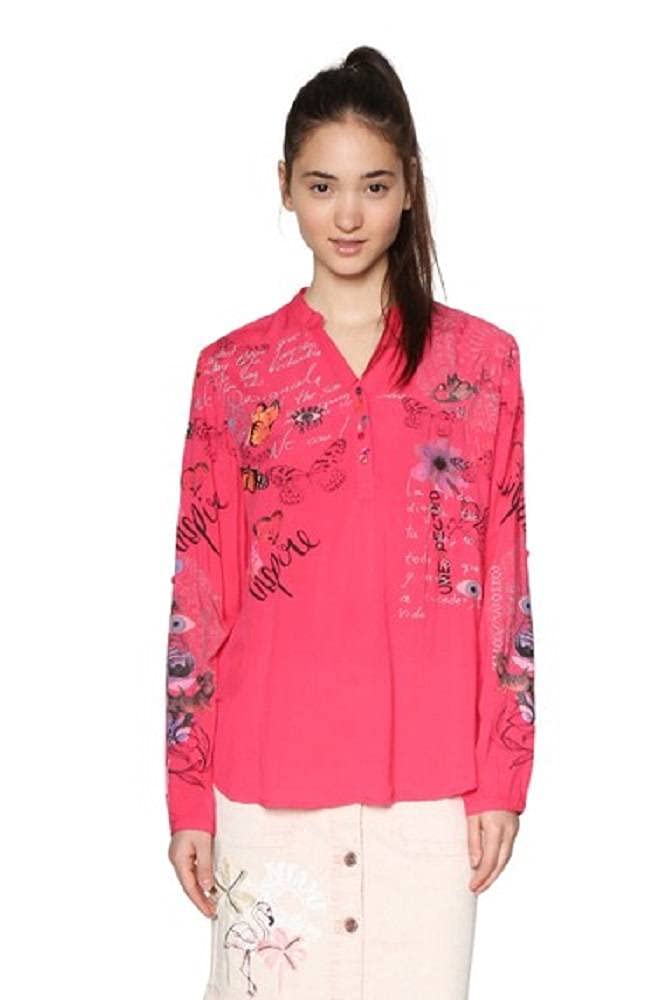 Desigual Women's Loretta Long Sleeve Blouse - Stylish Floral Print Top for Casual Wear & Office Outfits | Perfect for Fall & Winter Fashion