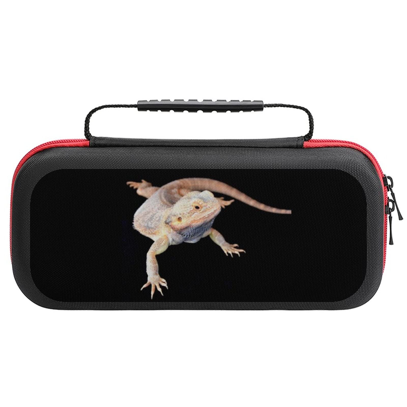 FunnyStar Bearded Dragon Lizard Carrying Case - Protective Shell Storage Bag for Nintendo Switch - Perfect for Travel, Gaming Parties & Pet Outings