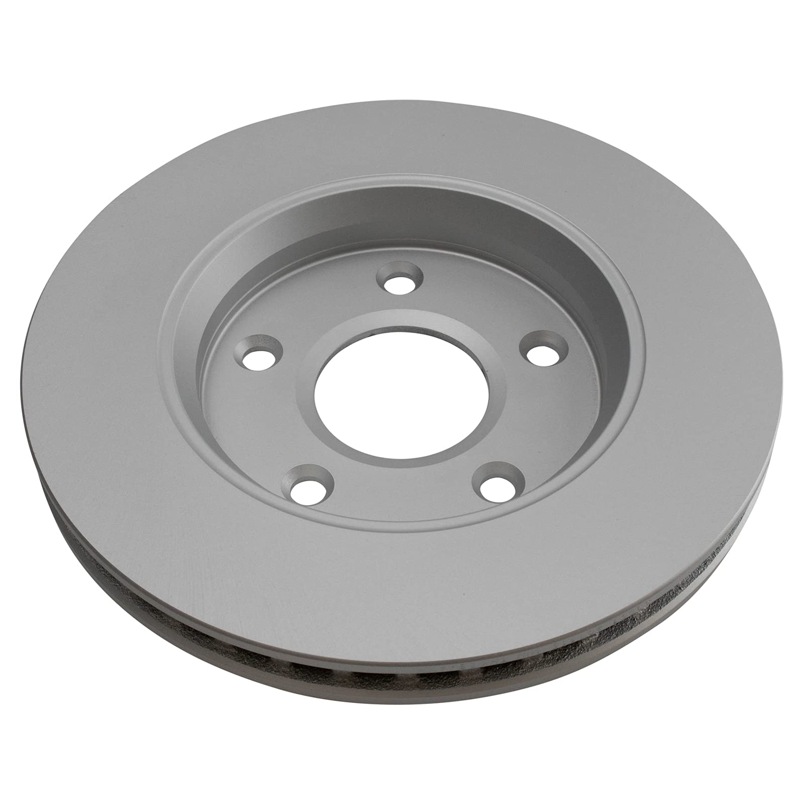 TRQ Front Ceramic Brake Pads & Coated Rotor Caliper Kit for Dodge Caravan Routan - High Performance Braking System for City Driving & Highway Safety