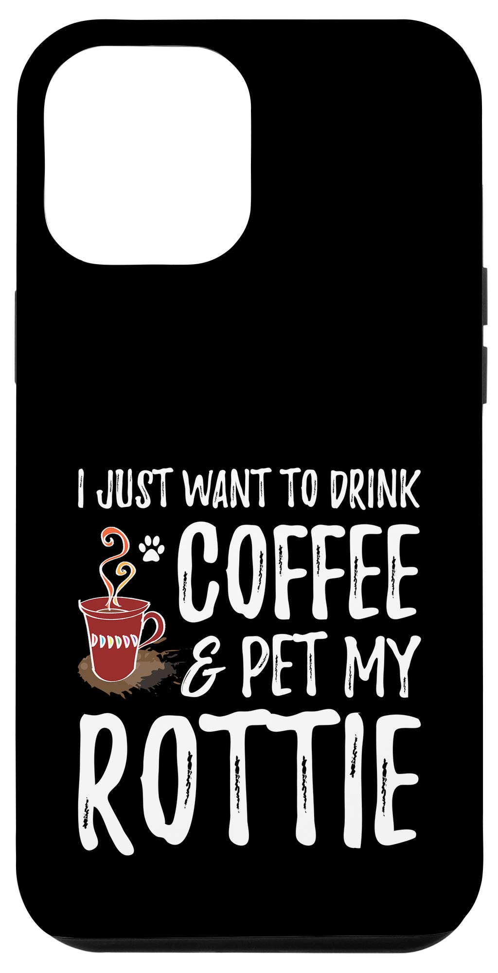 iPhone 12 Pro Max Case for Dog Lovers - Rottweiler Themed Protective Phone Cover | Perfect Gift for Rottie Dog Moms & Pet Owners