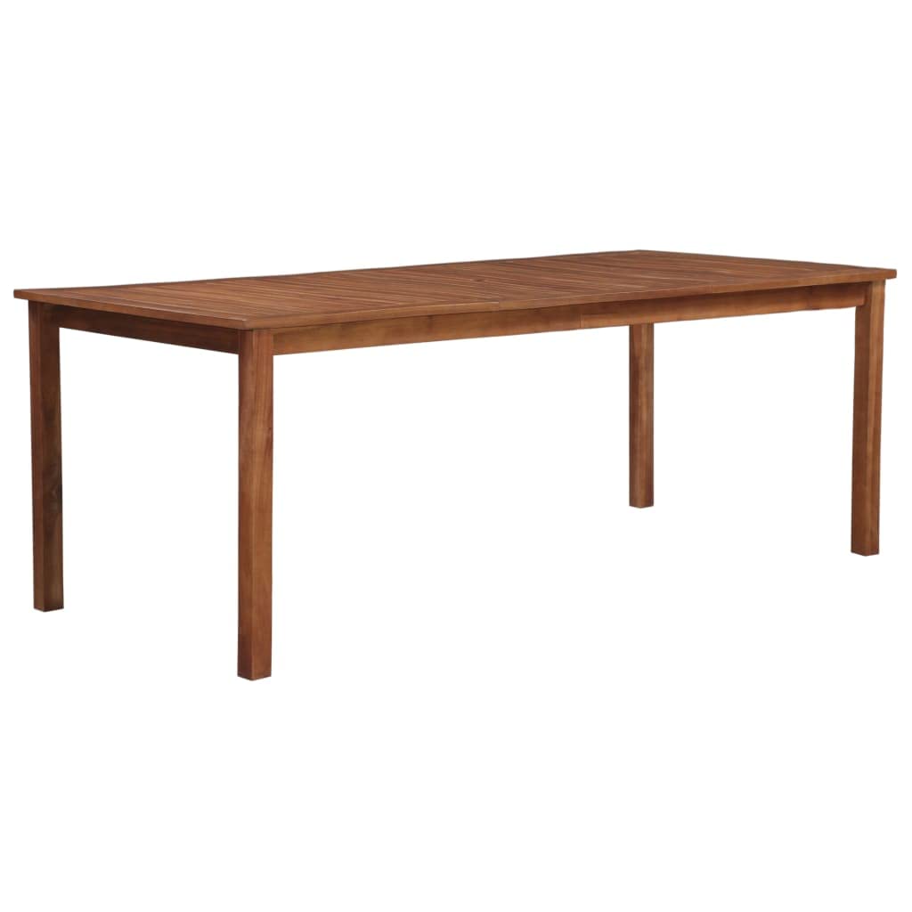 Premium Acacia Wood Outdoor Dining Table - Patio, Garden, Deck, Porch, Lawn, Backyard, Balcony Furniture for Al Fresco Dining & Entertaining