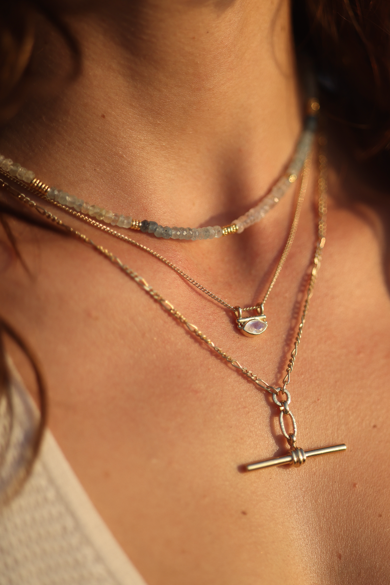 Nyra Moonstone Gold Necklace for Women - Elegant Healing Crystal Jewelry Gift for Birthday, Anniversary & Special Occasions | Perfect for Meditation, Yoga & Spiritual Healing