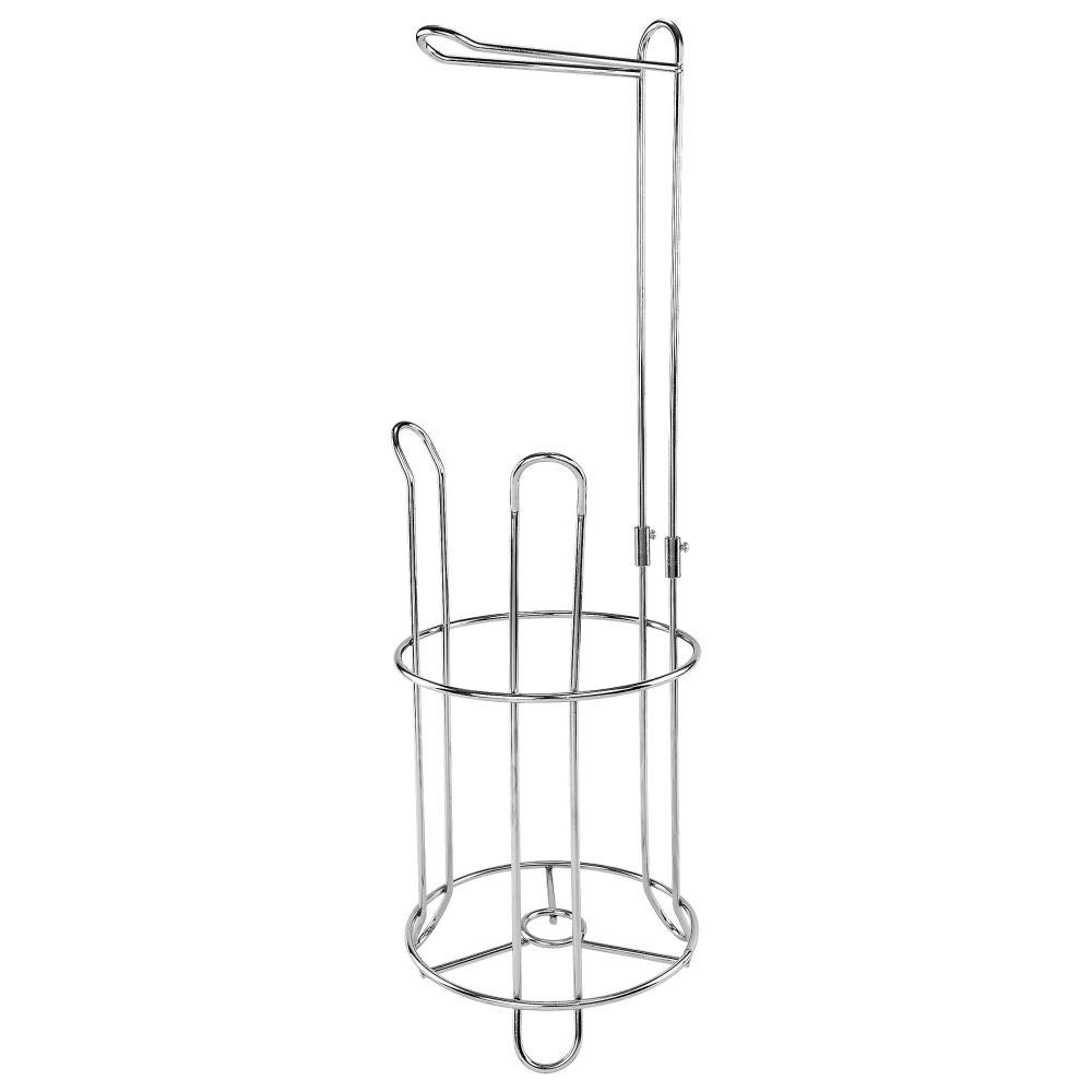Southern Homewares Chrome Metal Quick Load Toilet Paper Holder - Space-Saving Bathroom Organizer for Homes, Apartments & RVs | Durable & Stylish TP Stand for Modern or Traditional Decor