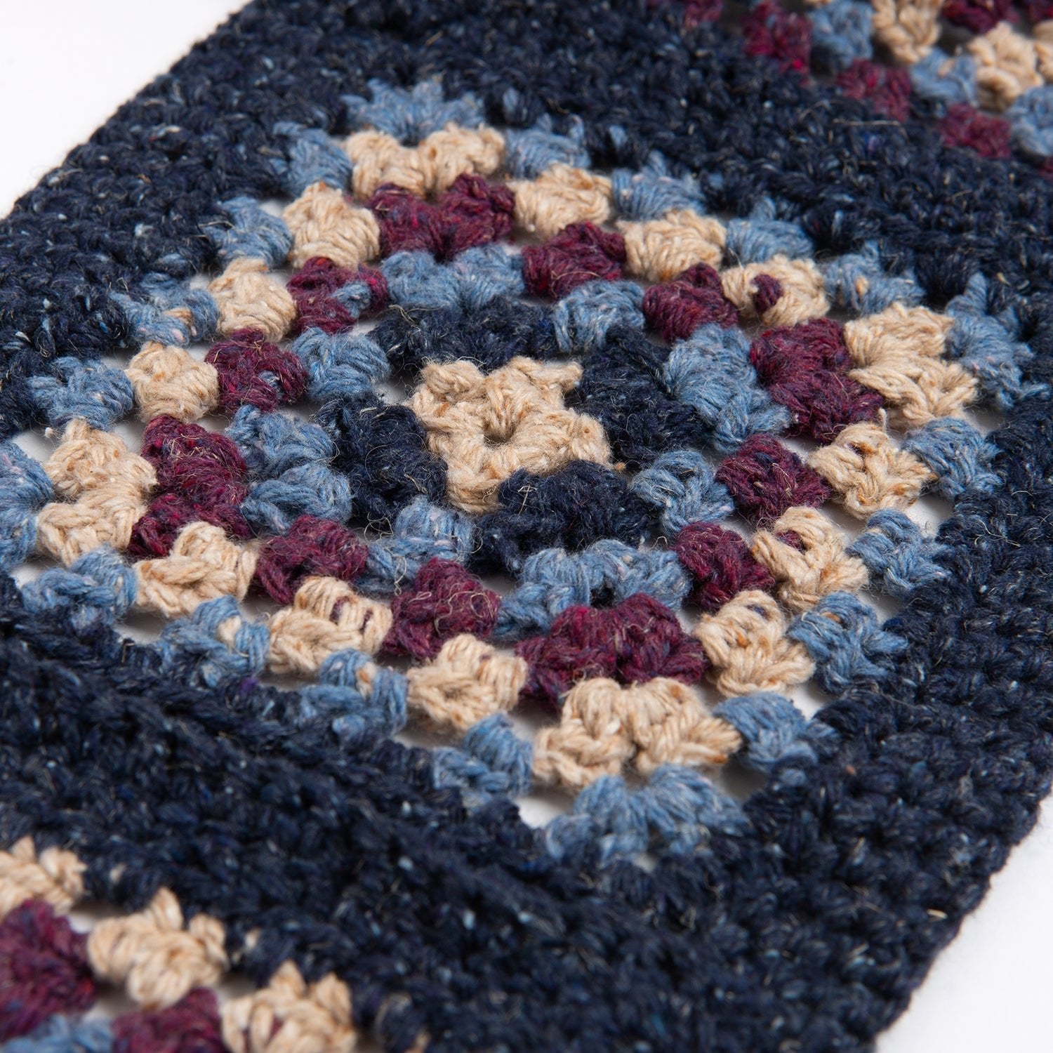 Granny Annie Crochet Kit for Scarf - Moody Blues Yarn & Pattern, DIY Knitting Supplies for Beginners | Perfect for Winter Accessories, Gifts & Cozy Home Projects