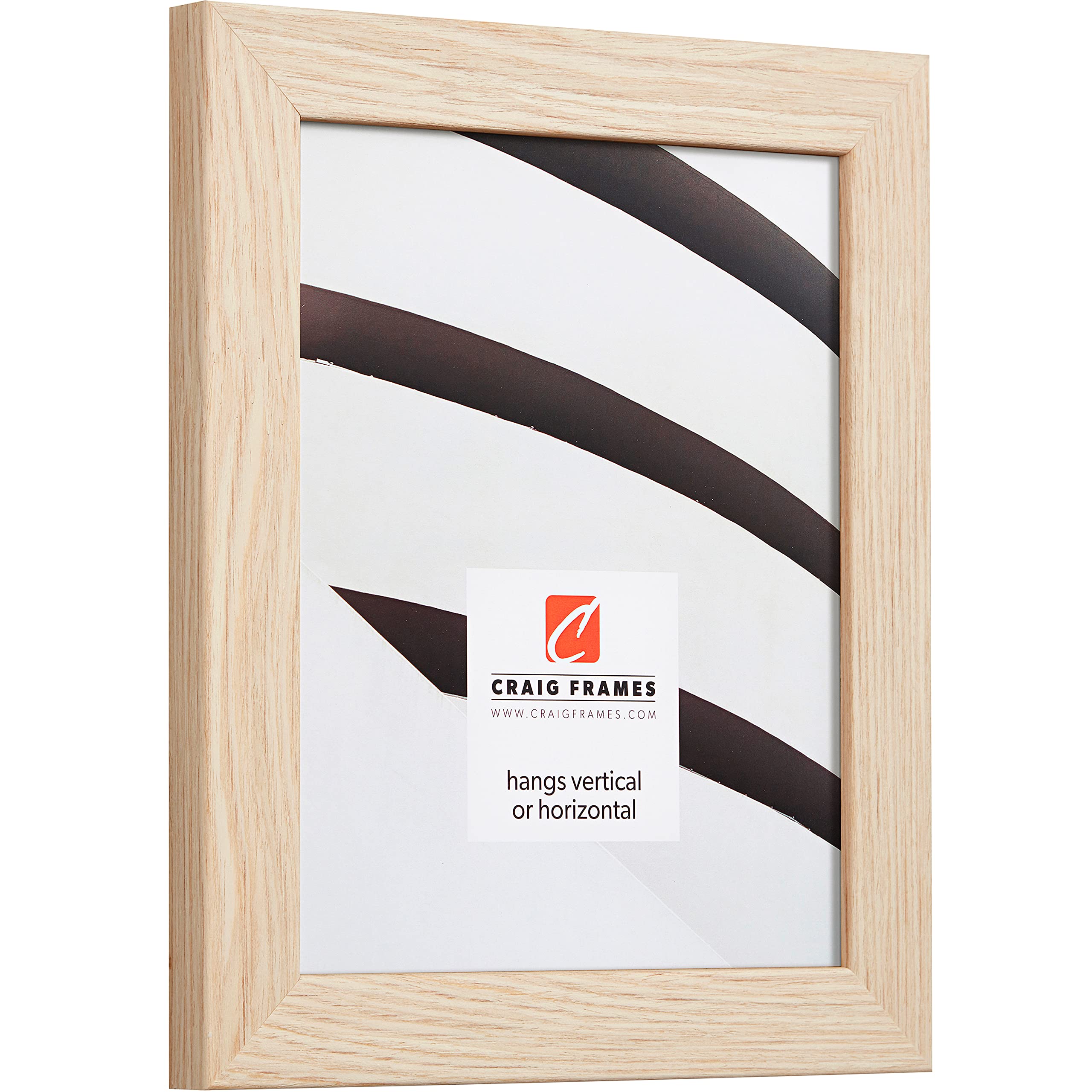 Craig Frames 16x16 Square Picture Frame with 12x12 Mat - Natural Wood Photo Frame for Wall Decor, Home Office, Living Room, Bedroom & Gifts