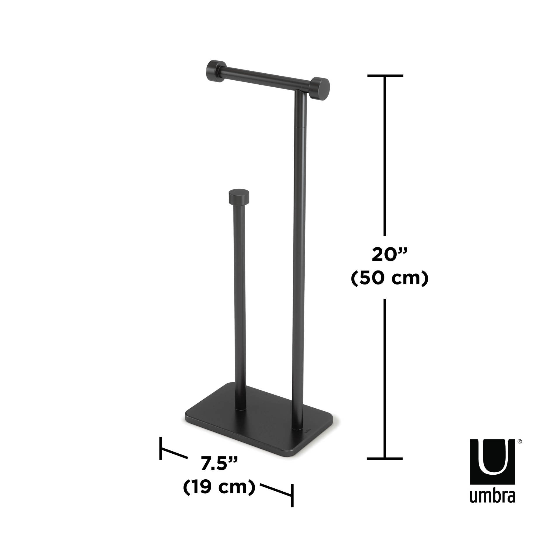 Stainless Steel Cappa Toilet Paper Holder with Reserve - Bathroom Tissue Roll Stand for Modern Home, Office, and RV Use