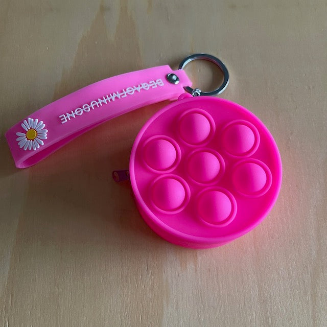 Pop It Coin Purse Circle - Cute Silicone Fidget Wallet for Kids & Adults - Perfect for Stress Relief, Money Storage, and Travel Accessories