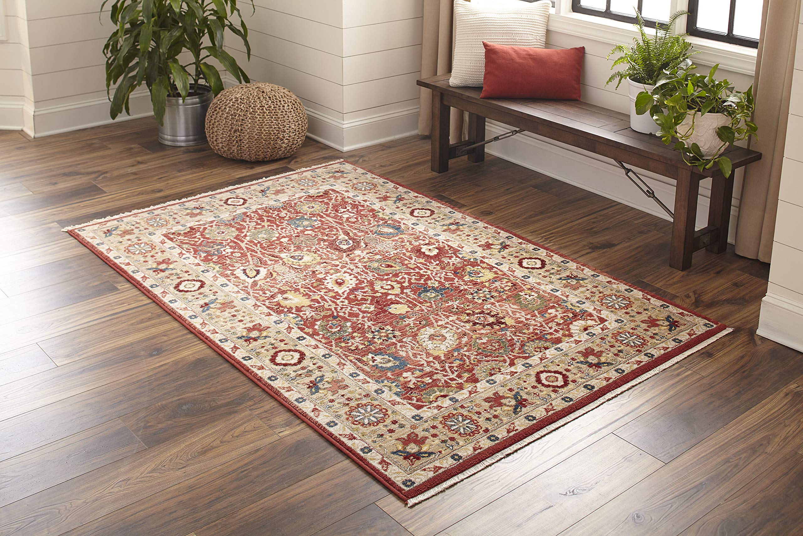 Momeni Lenox Red Area Rug 7'6