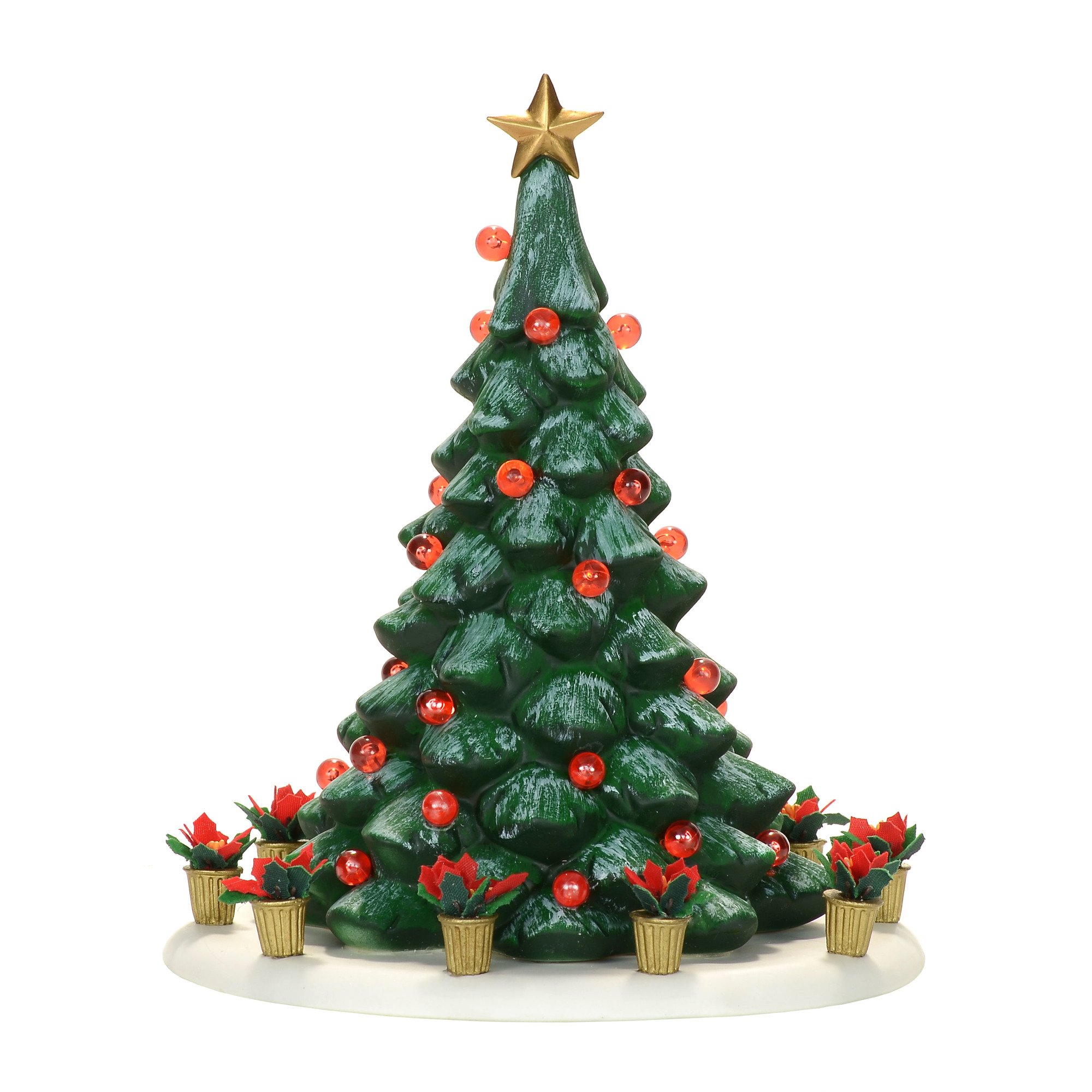 Department 56 Village Friends Town Tree Lit House - Christmas Village Collectible with LED Lights - Perfect for Holiday Decorations, Gift Giving & Winter Wonderland Displays