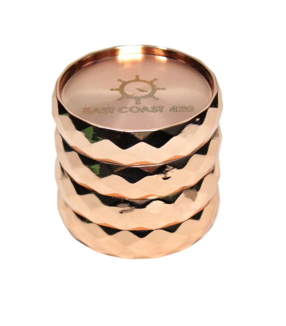 Premium EC420 Diamond Shape Grinder - 55mm 4-Piece Herb Grinder with Sharp Teeth - Perfect for Grinding Herbs, Spices & Tobacco - Ideal for Home Use, Travel & Outdoor Activities