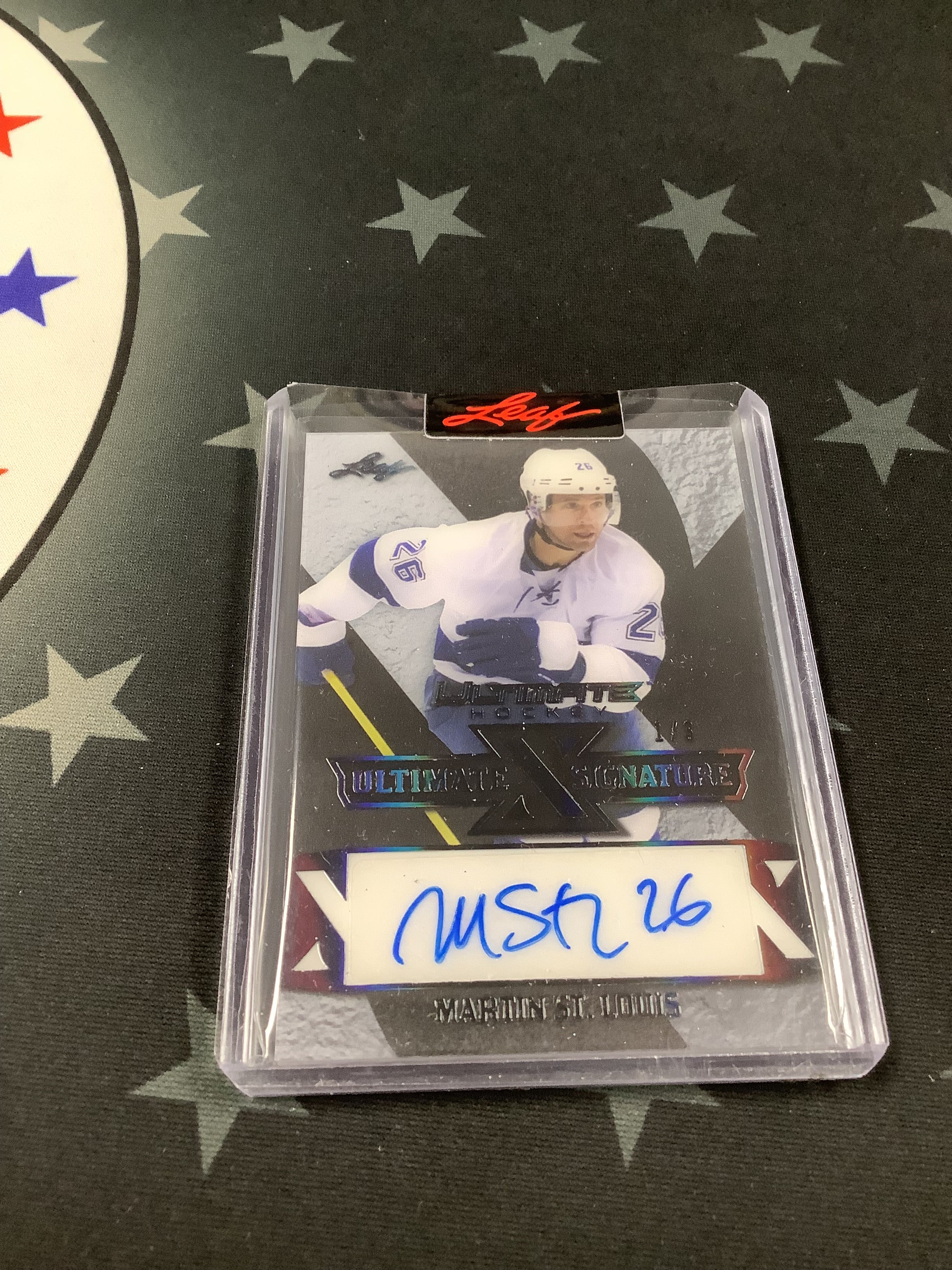 2023 LEAF ULTIMATE Hockey Martin St. Louis Ultimate Signatures Black #UXS MSL /5 - Rare Autographed Hockey Card for Collectors & NHL Fans - Perfect for Display, Investment & Memorabilia Collections