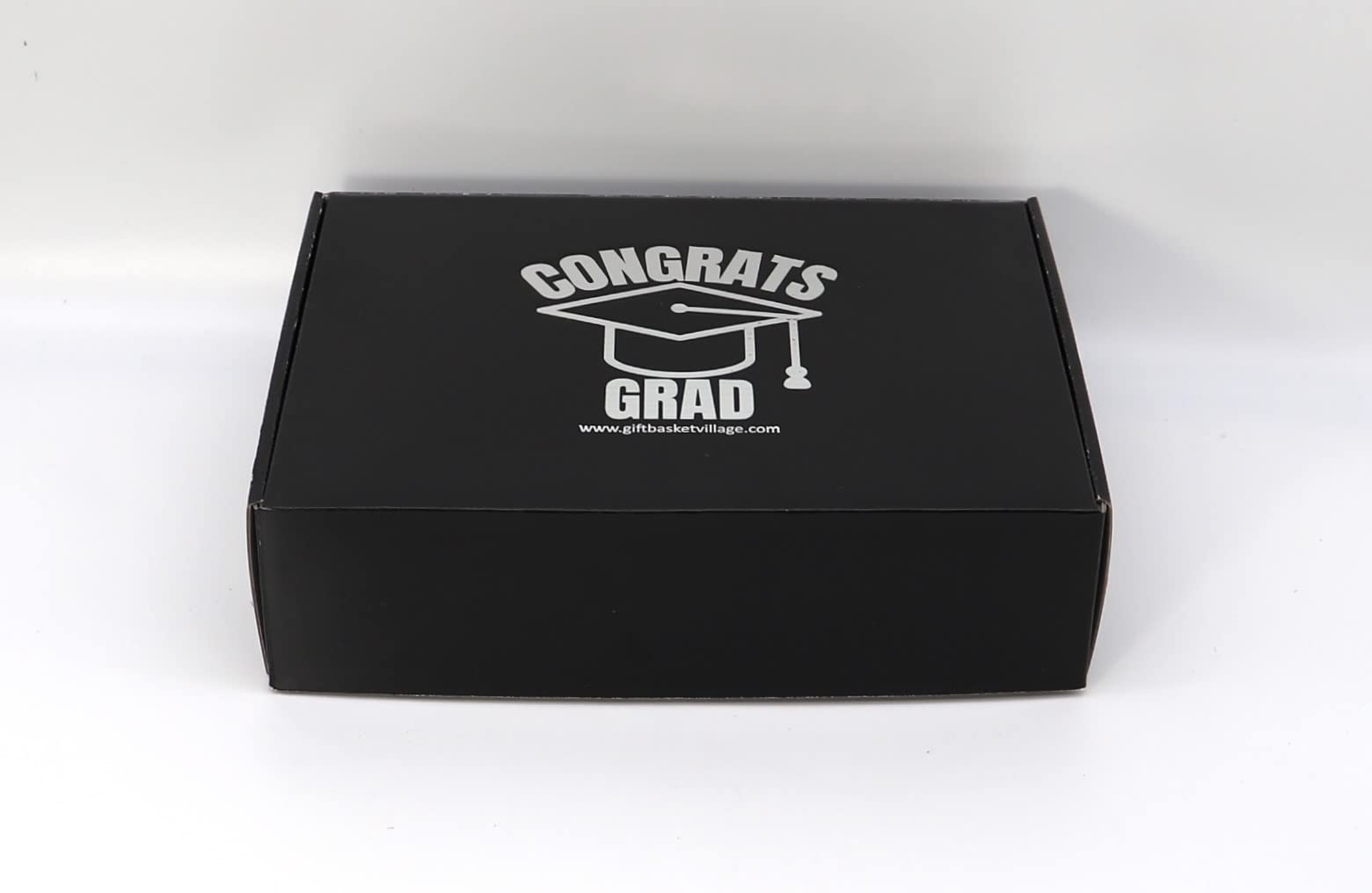 Gift Basket Village - Congrats Grad Deluxe Gift Box: Premium Gourmet Snacks, Soft Plush & Sweet Treats | Handcrafted in USA | Perfect Graduation Gift for Students, Friends & Family | Ideal for Graduation Parties, Celebrations & Thank You Gifts