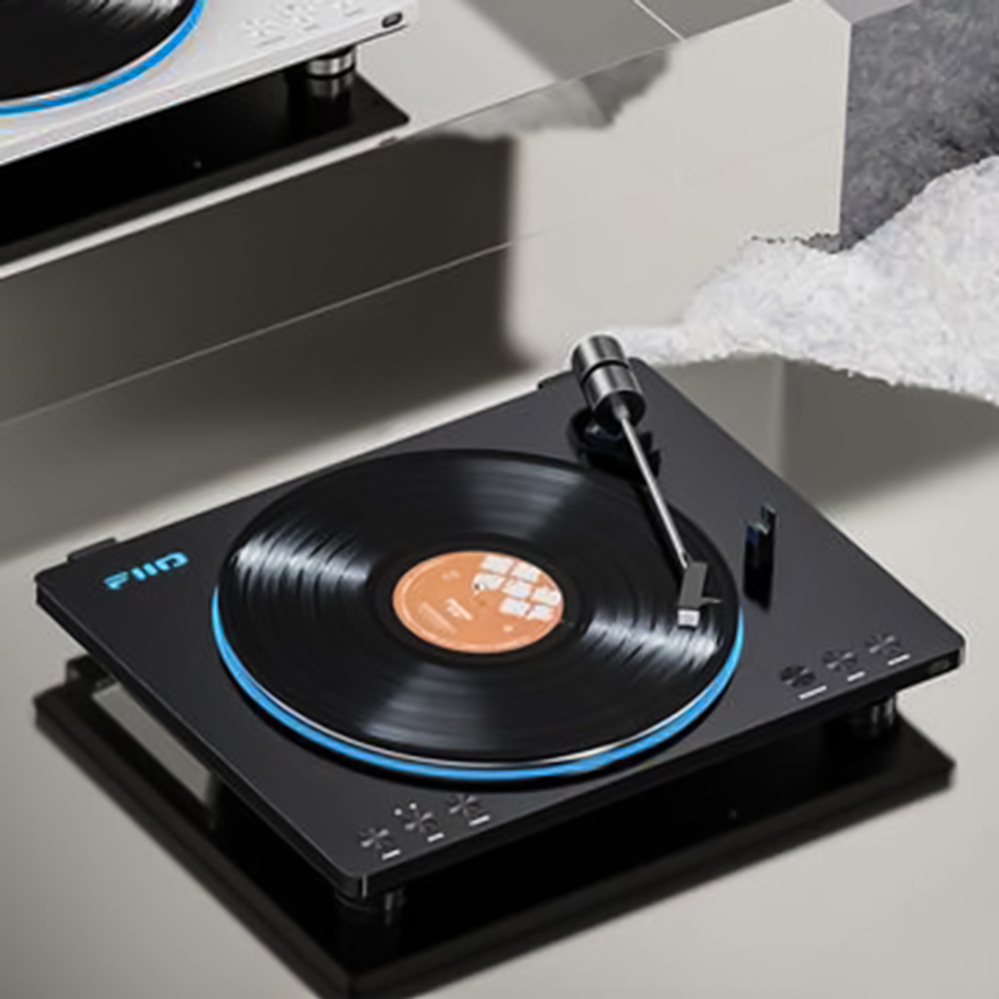 FiiO TT13 Fully Automatic Bluetooth Turntable - Wireless Vinyl Record Player with Hi-Fi Sound, USB/SD Playback - Perfect for Home Entertainment & Music Lovers
