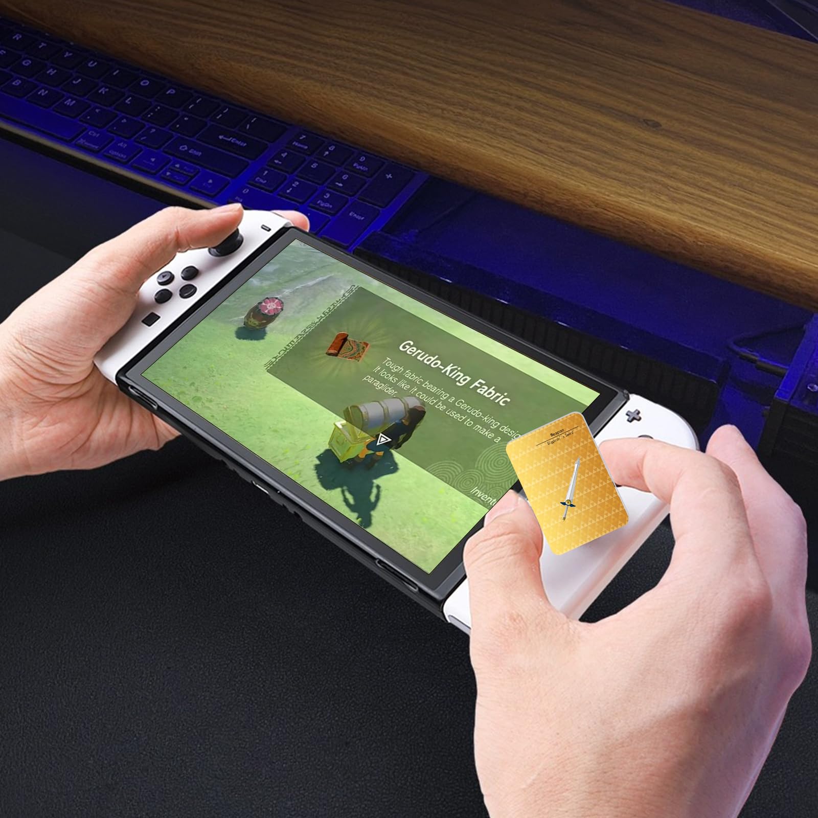 35 Pcs NFC Mini Cards for Zelda Tears of the Kingdom & Breath of the Wild - Compatible with Amiibo, Switch Games - Premium Iron Storage Box - Perfect for Gaming Collectors & Nintendo Fans