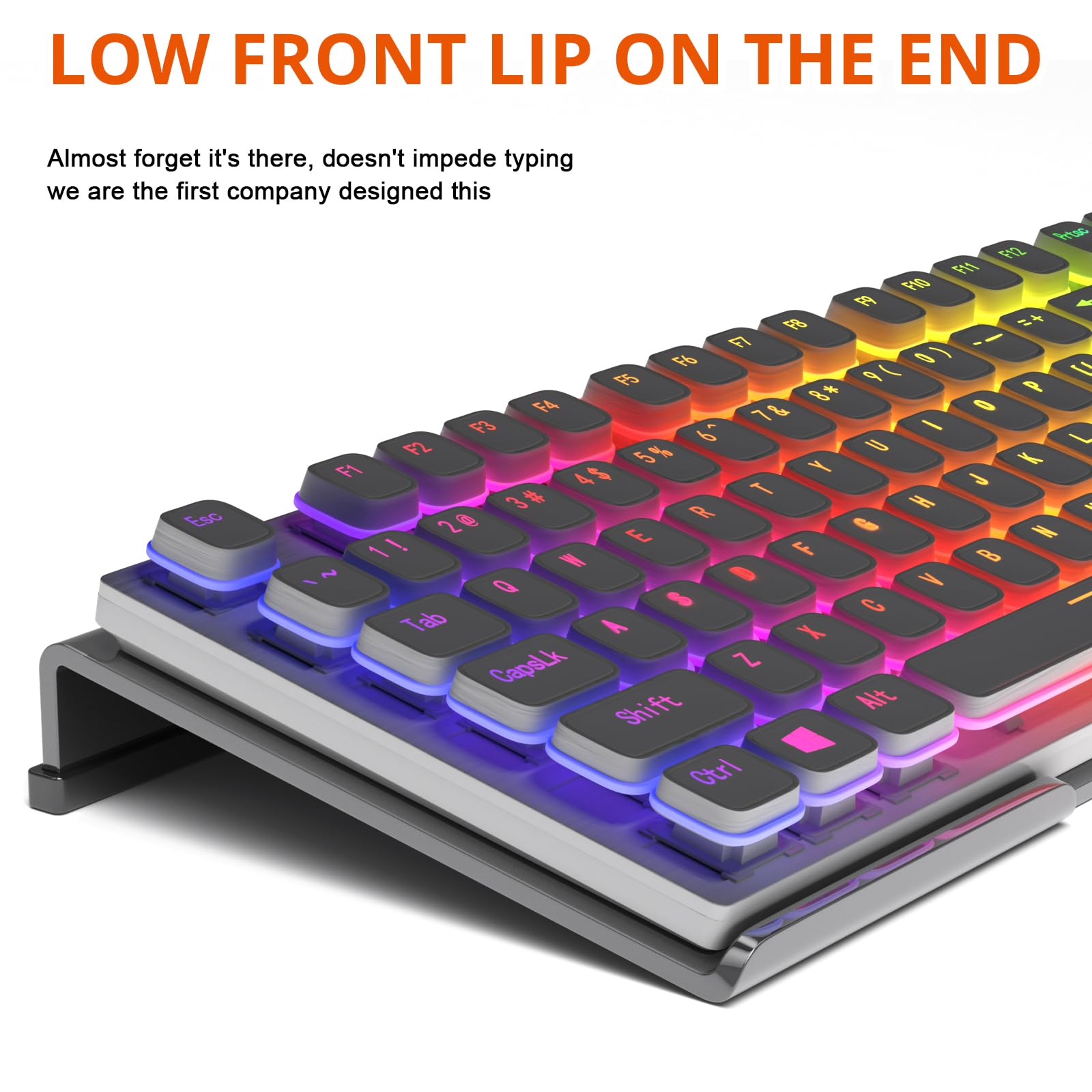 Ergonomic Acrylic Keyboard Stand for Office & Home - Anti-Slip