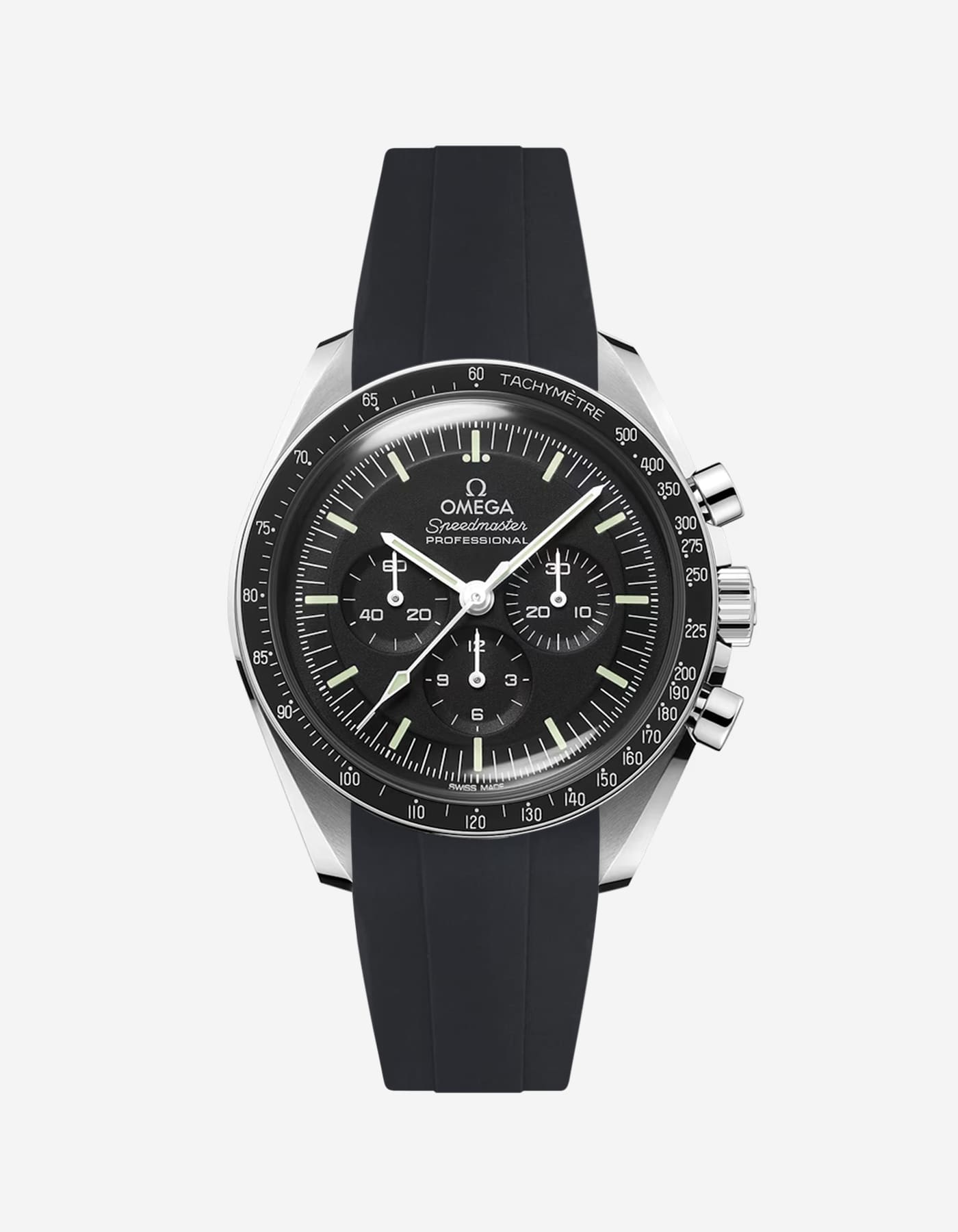 Premium FKM Rubber Watch Band for Omega Speedmaster - Durable, Waterproof Replacement Strap for Sports, Diving & Everyday Wear