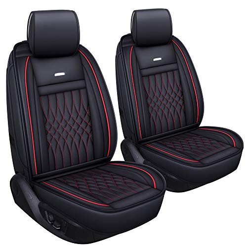 2 pcs Black with Red Lines