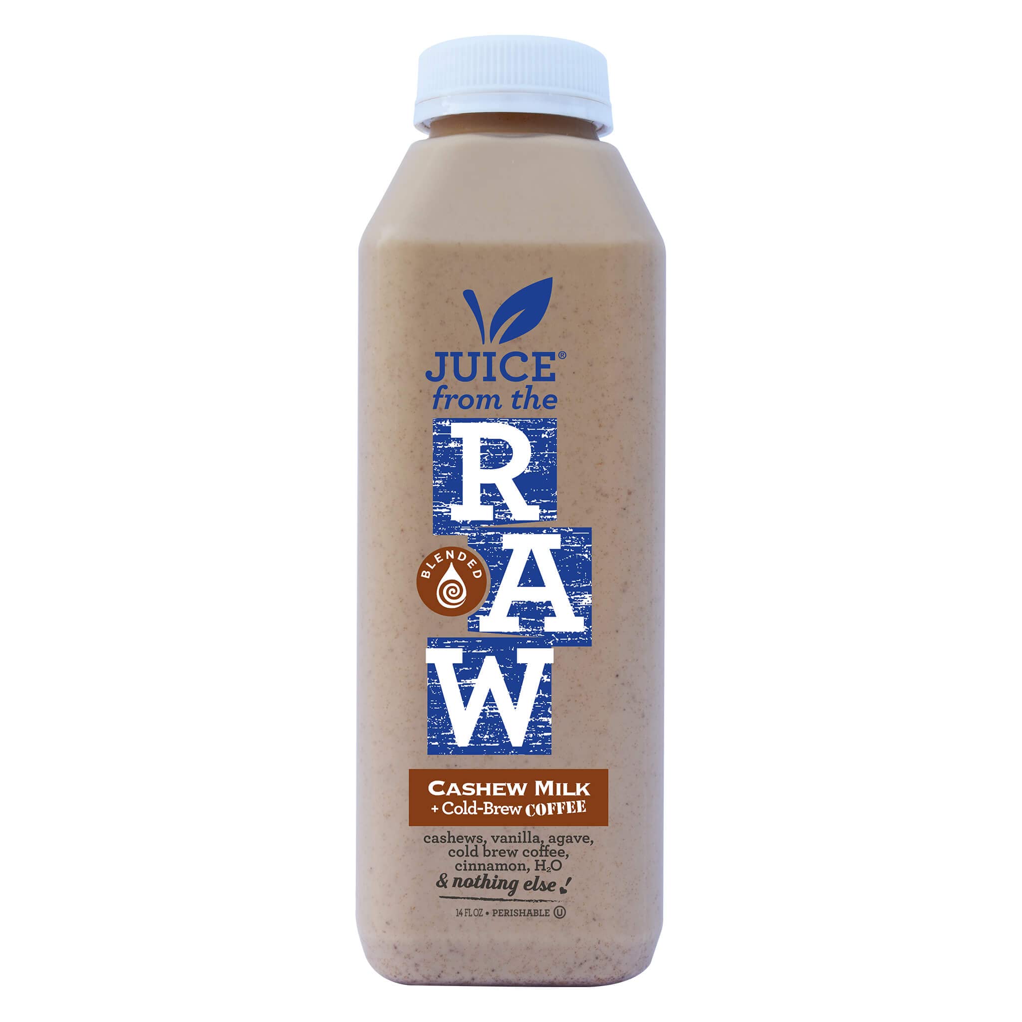 Organic Cashew Coffee Milk by Juice From the RAW® - Dairy-Free, Vegan, 12-Pack | Perfect for Breakfast, Post-Workout Recovery & Healthy Snacking