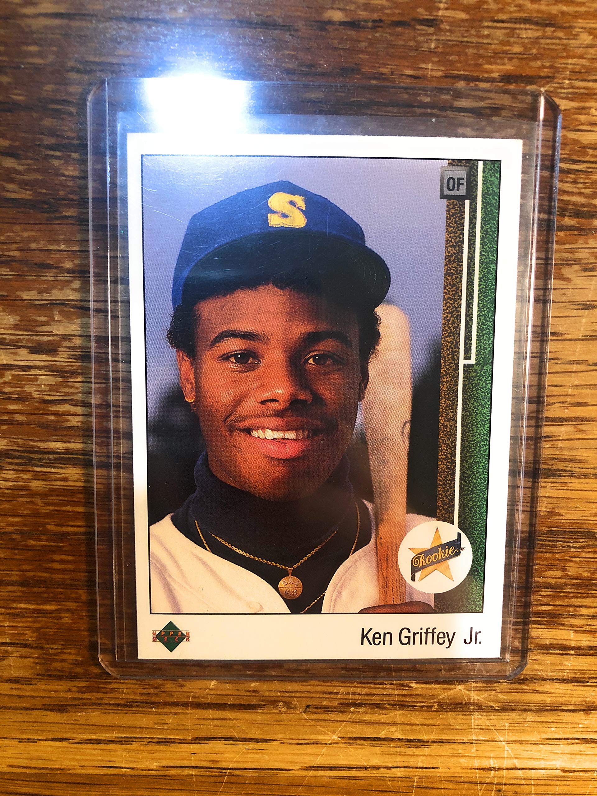 1989 Ken Griffey Jr. Rookie Upper Deck Baseball Card #1 PSA Graded - Rare Vintage MLB Collectible for Sports Memorabilia & Card Show Display