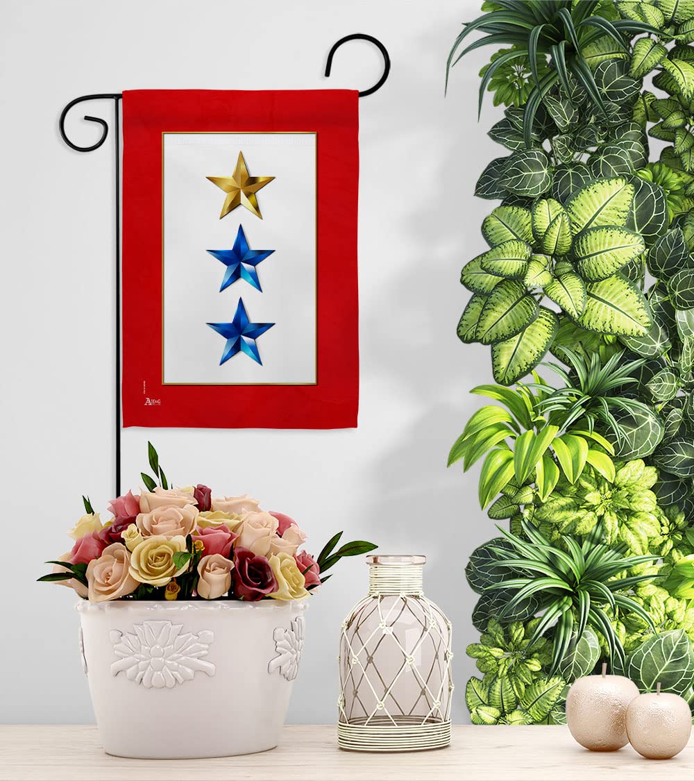 US Military Garden Flag - Double-Sided 13x18.5in with Stand for Yard Decor