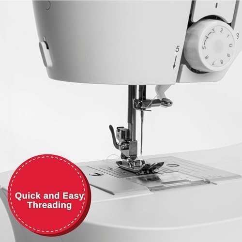 SINGER M1150 Lightweight Portable Sewing Machine - 45 Built-in Stitches, LED Light & 4-step Buttonhole | Perfect for Home Use, Quilting, Dressmaking & DIY Projects