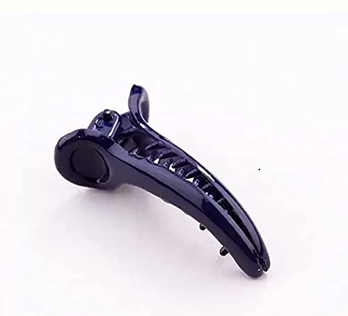 Ma Gayatri Traders Women's Salon Black Metal Duckbill Hair Clips Set - 12 Pack | Hair Accessories for Styling, Updos & Everyday Use