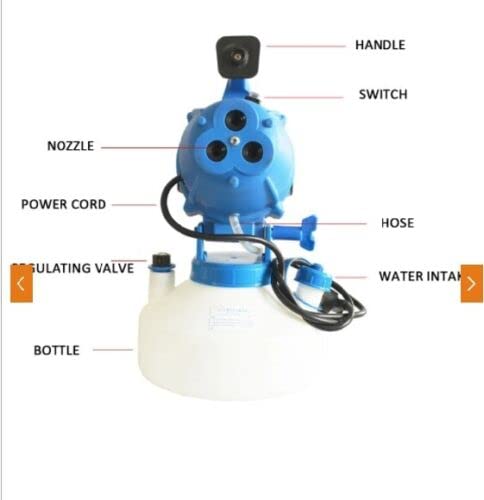 Portable Electric Fog Machine - ULV Cold Fogger for Disinfectant & Sanitizing Spray | Ideal for Home, Office, and Commercial Sterilization