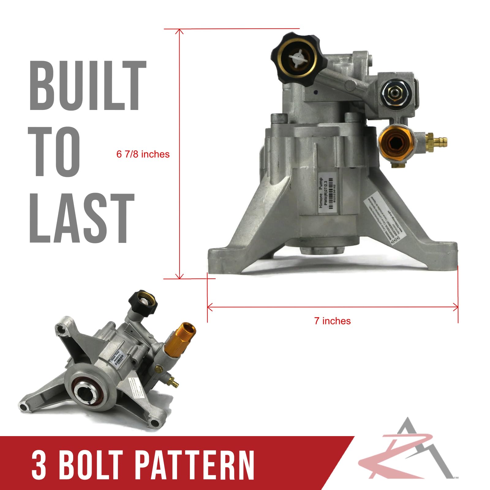 2800 PSI High Pressure Washer Pump - Compatible with Sears Craftsman 580.752501 & 580.752521 - Perfect for Home Cleaning, Driveway Washing, and Outdoor Surface Maintenance