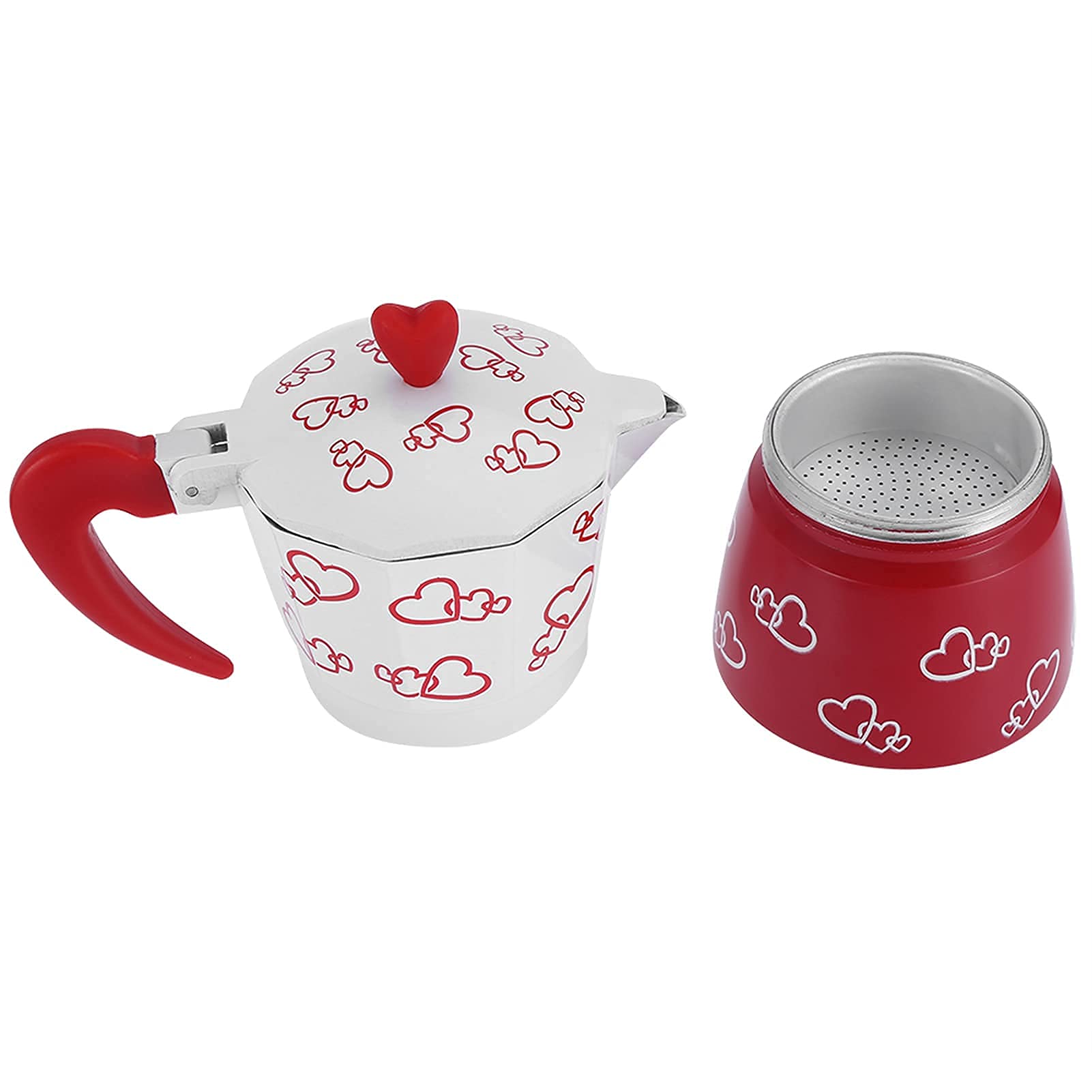 ASHATA Classic Italian Stovetop Espresso Maker - 3 Cup Aluminum Moka Pot for Home & Office - Easy to Use & Quick Clean Coffee Maker - Perfect for Espresso, Cappuccino & Latte at Breakfast or After Dinner
