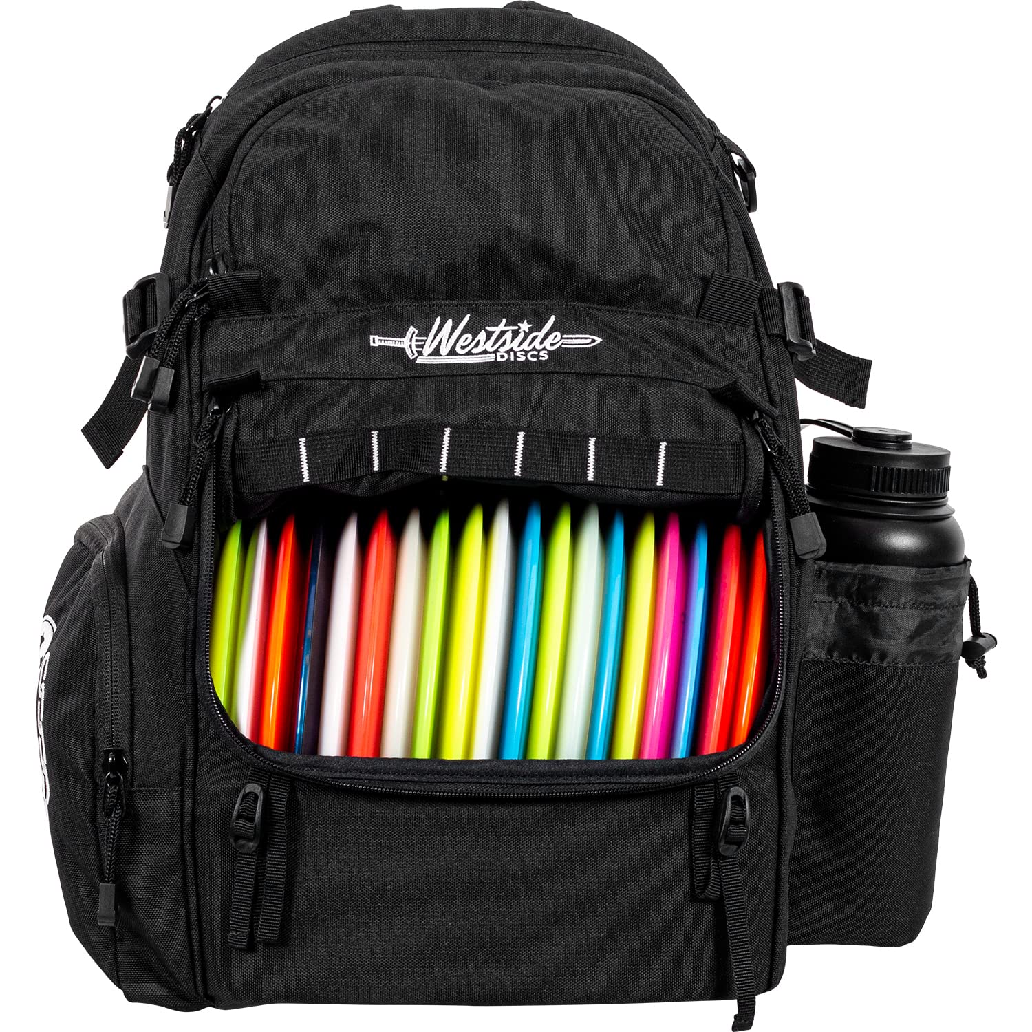 Westside Discs Refuge Pack - Durable Disc Golf Backpack for 18+ Frisbees | Lightweight & Spacious Storage | Perfect for Beginners & Pros | Ideal for Tournaments, Practice & Outdoor Adventures