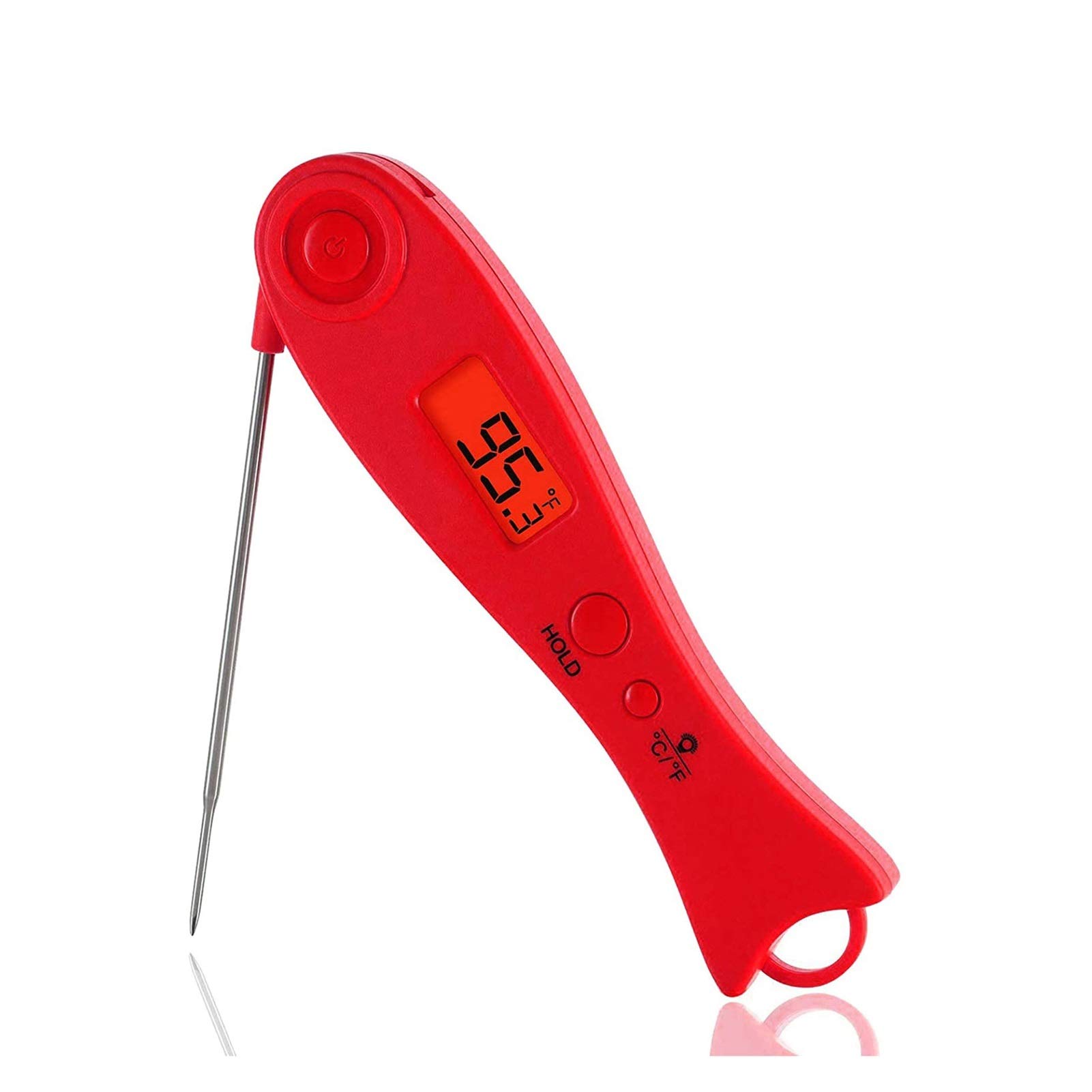 Pictetw Digital Instant Read Meat Thermometer - Waterproof Kitchen Food Thermometer with Backlight LCD - Fast Electric Cooking Thermometer Probe for BBQ, Grilling, Baking Turkey - Perfect for Indoor & Outdoor Cooking, Camping, and Home Kitchen Use
