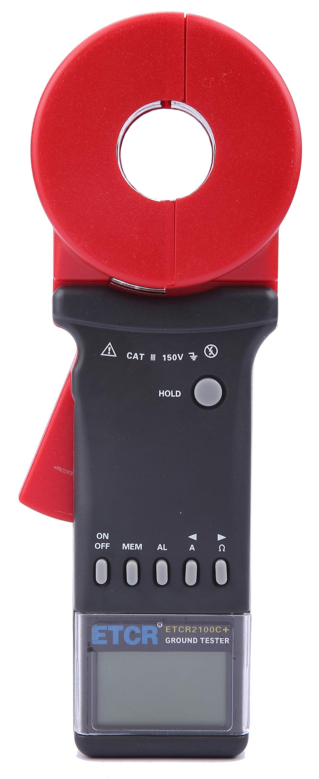 ETCR2100C+ Digital Clamp Ground Resistance Tester - 0.010Ω~1200Ω Range, 0.00mA~20.0A Current Measurement, Double Insulation - Perfect for Electricians, Engineers & Industrial Maintenance