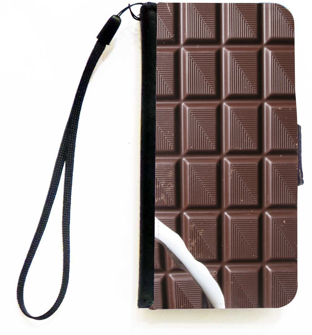 Magnetic Flip Wallet Case for Apple iPhone 5c - Chocolate Bar Design with Card Holder & Stand Feature | Perfect for Daily Use, Travel, and Hands-Free Viewing