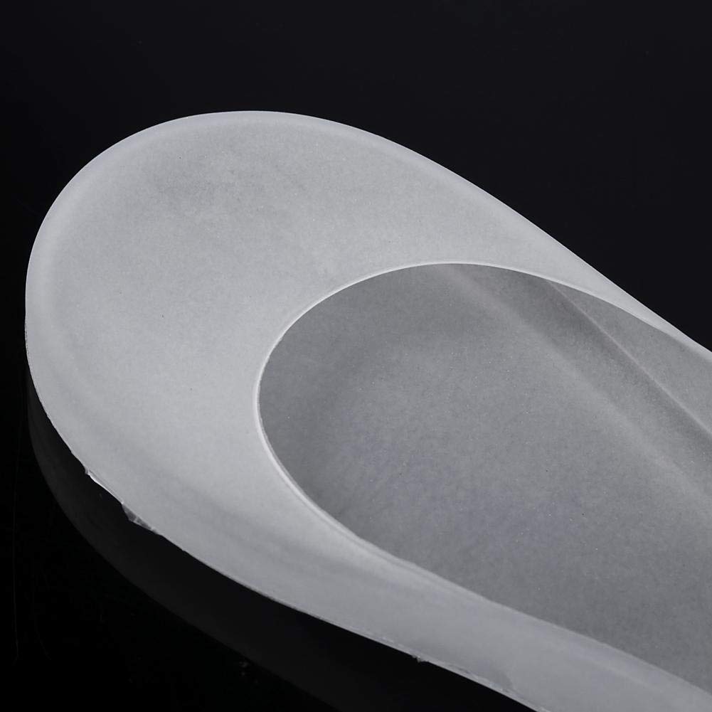 Xuuyuu Silicone Gel Moisturizing Socks for Women & Men - Breathable Full Length Foot Care Protector with Ventilation Holes - Relieves Plantar Fasciitis, Metatarsalgia & Dry Cracked Heels (Large, White) - Perfect for Night Treatment, Spa & Home Relaxation